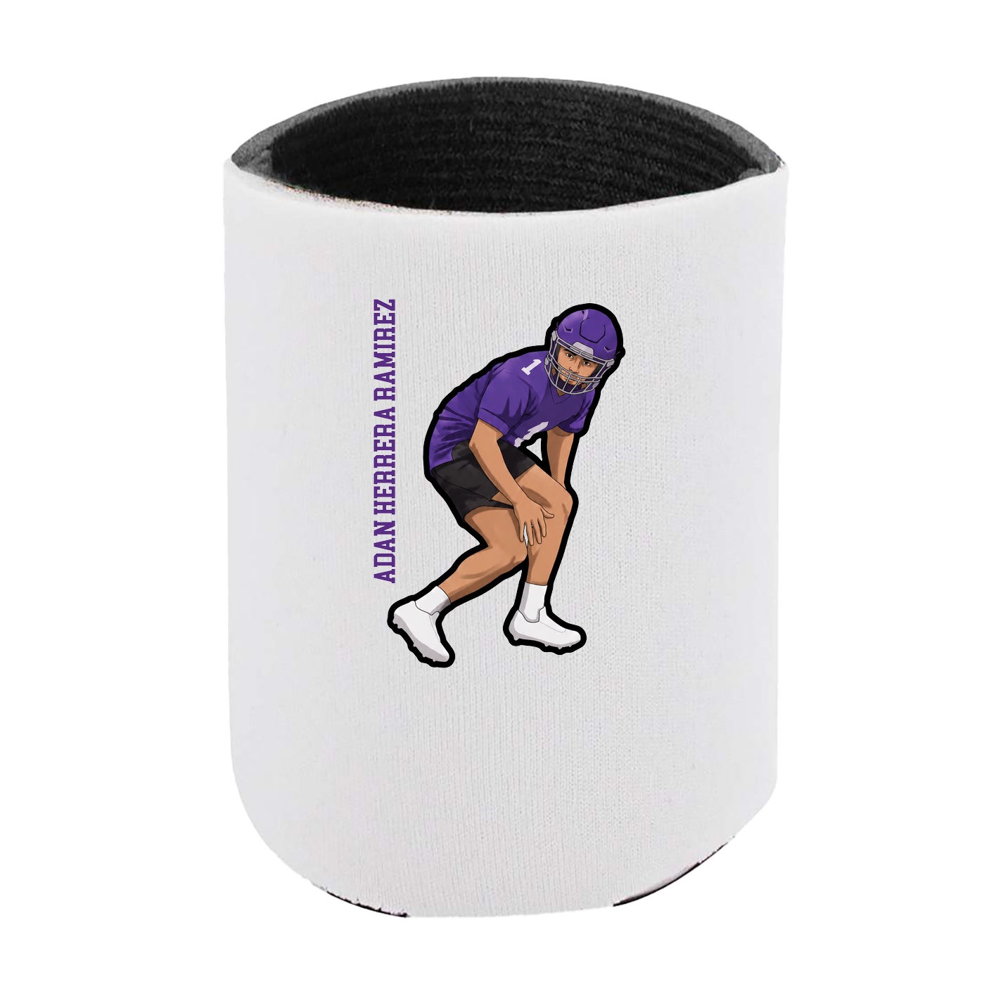 Can Holder — Name Vertical in White