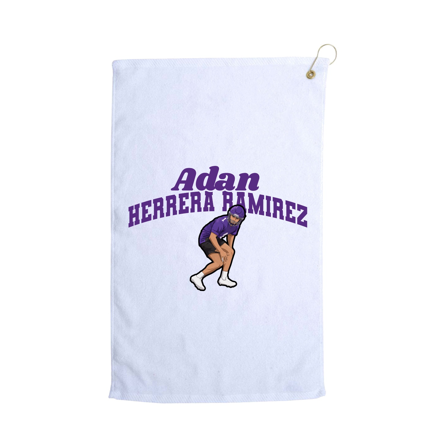 Golf Towel — Signature Arch in White
