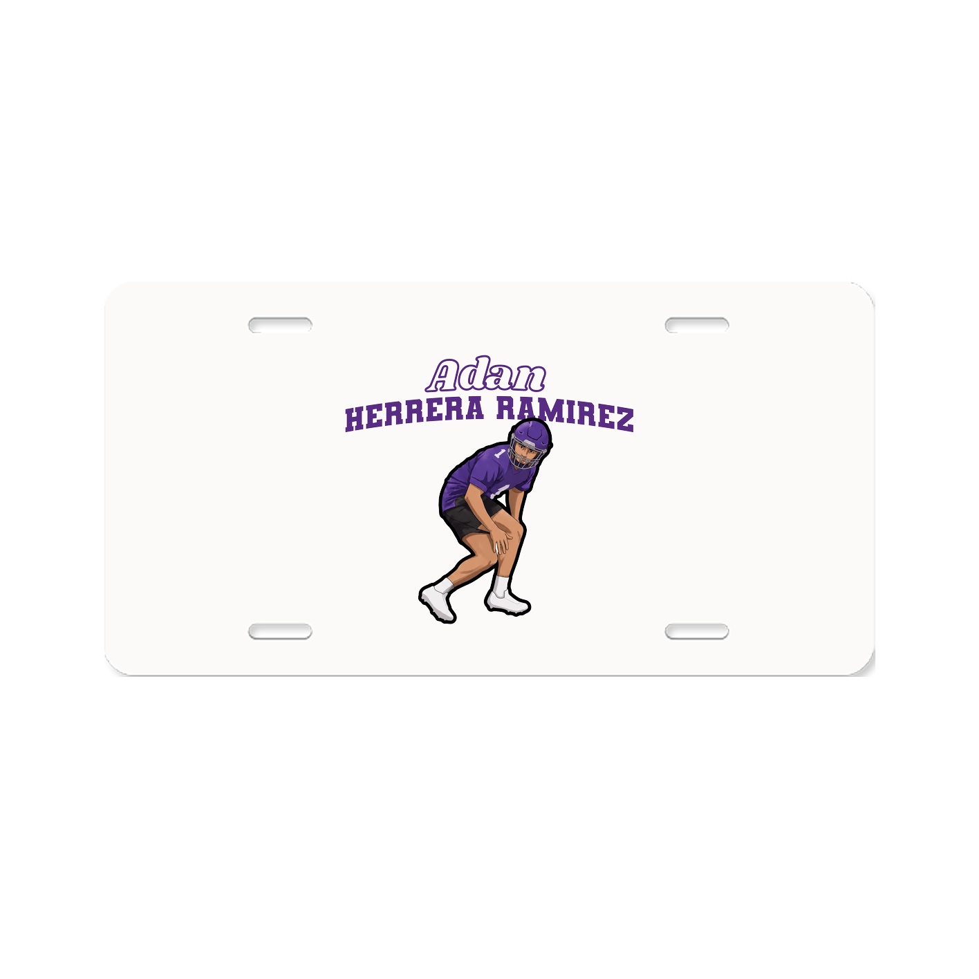 License Plate — Name Arch in Classic
