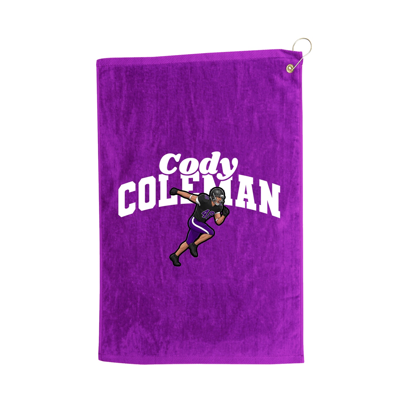 Golf Towel — Signature Arch in Purple