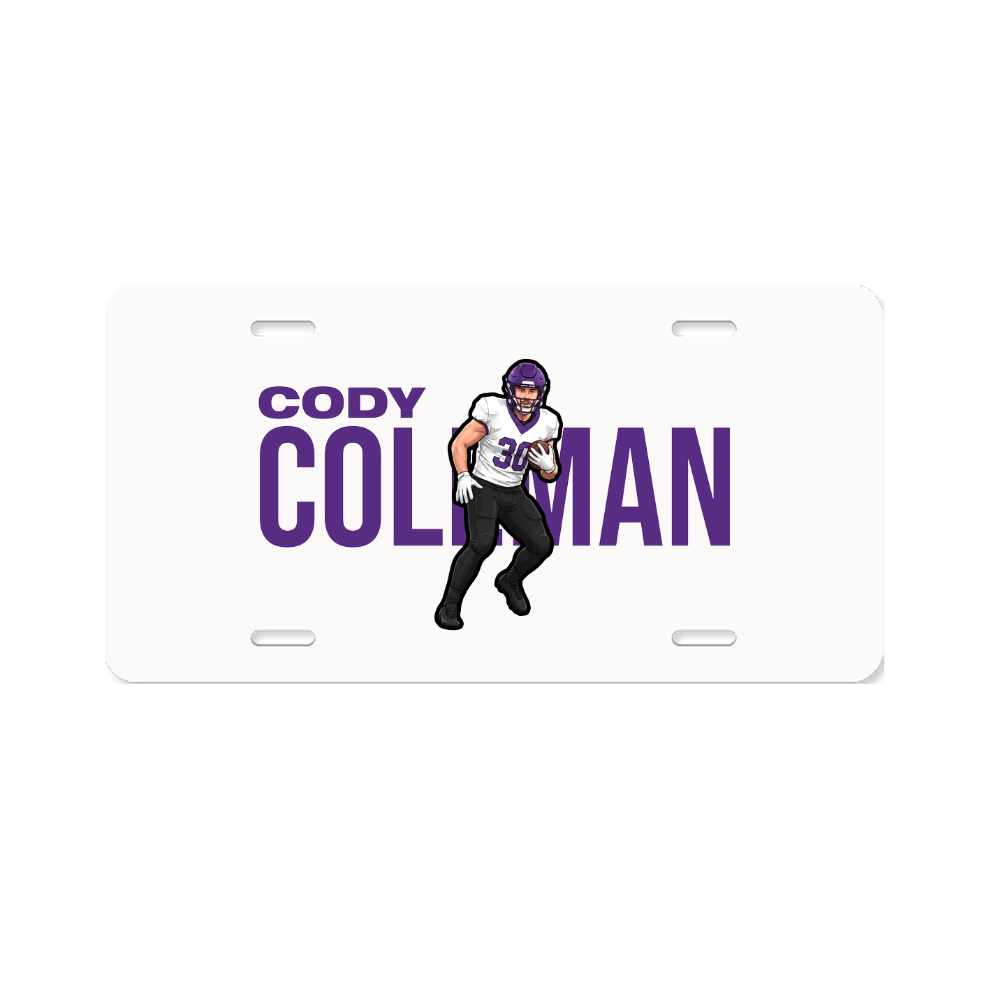 License Plate — Player Name in Classic