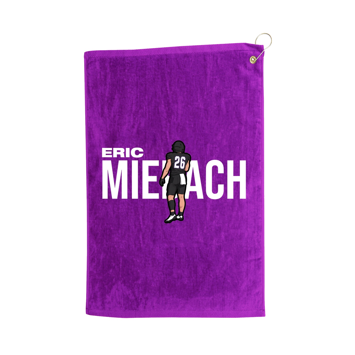 Golf Towel — Player Name in Purple
