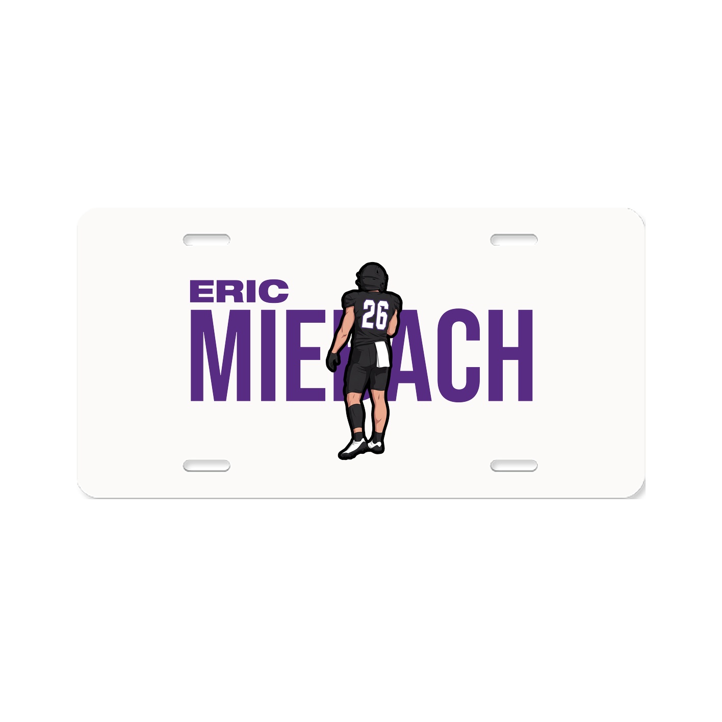 License Plate — Player Name in Classic