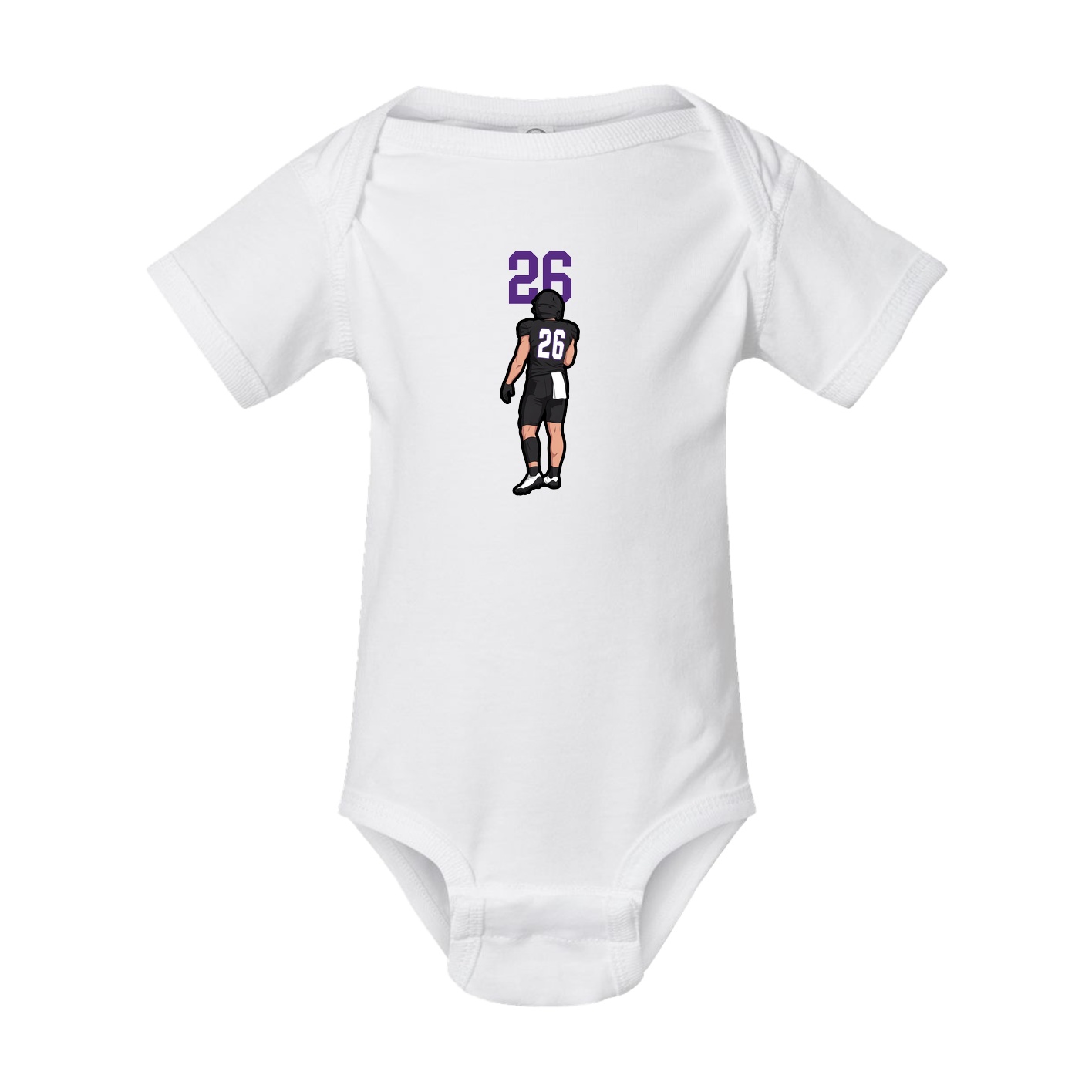 Baby Onesie — Number Top in White