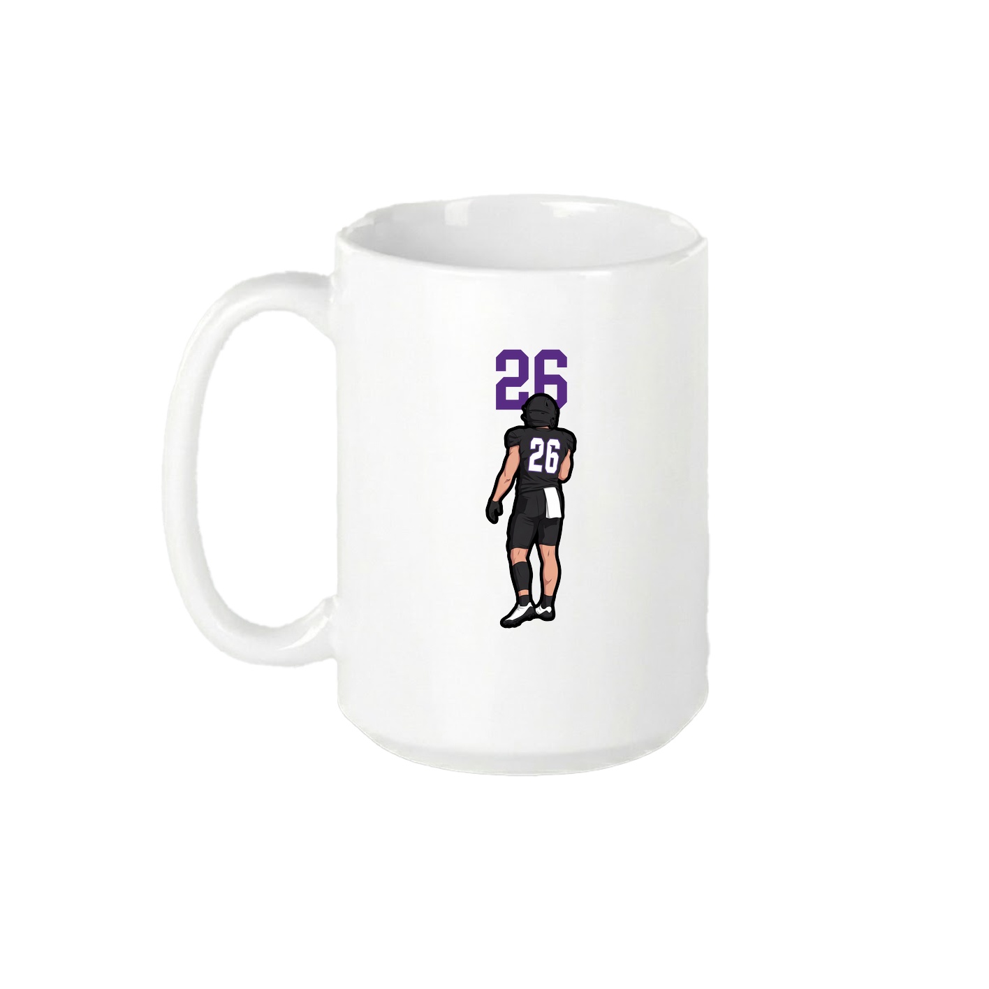 15oz Coffee Mug — Number Top in White