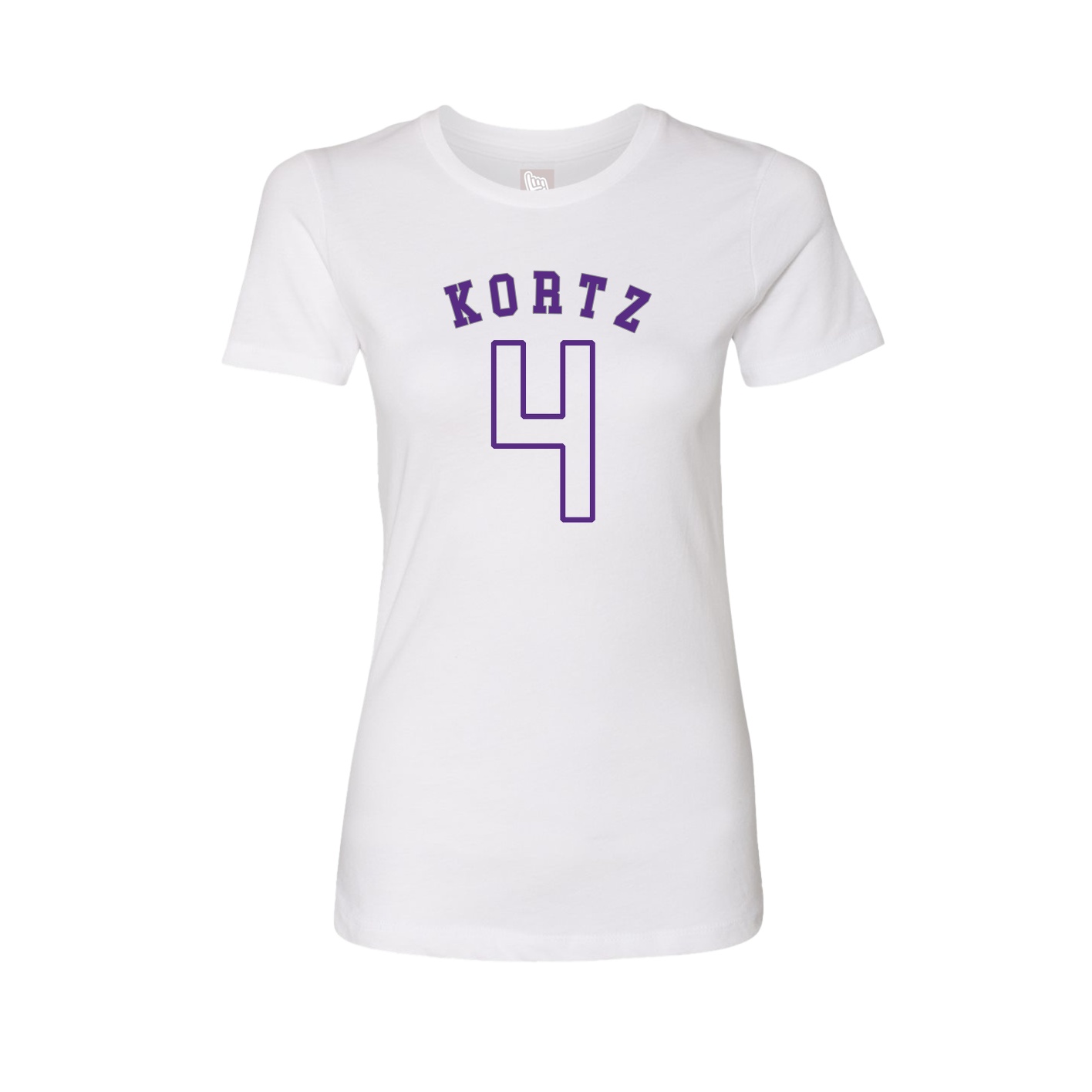 Fitted Women's Tee — Shirsey Arch in White