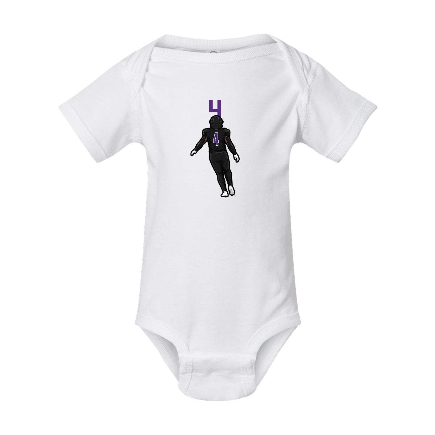 Baby Onesie — Number Top in White