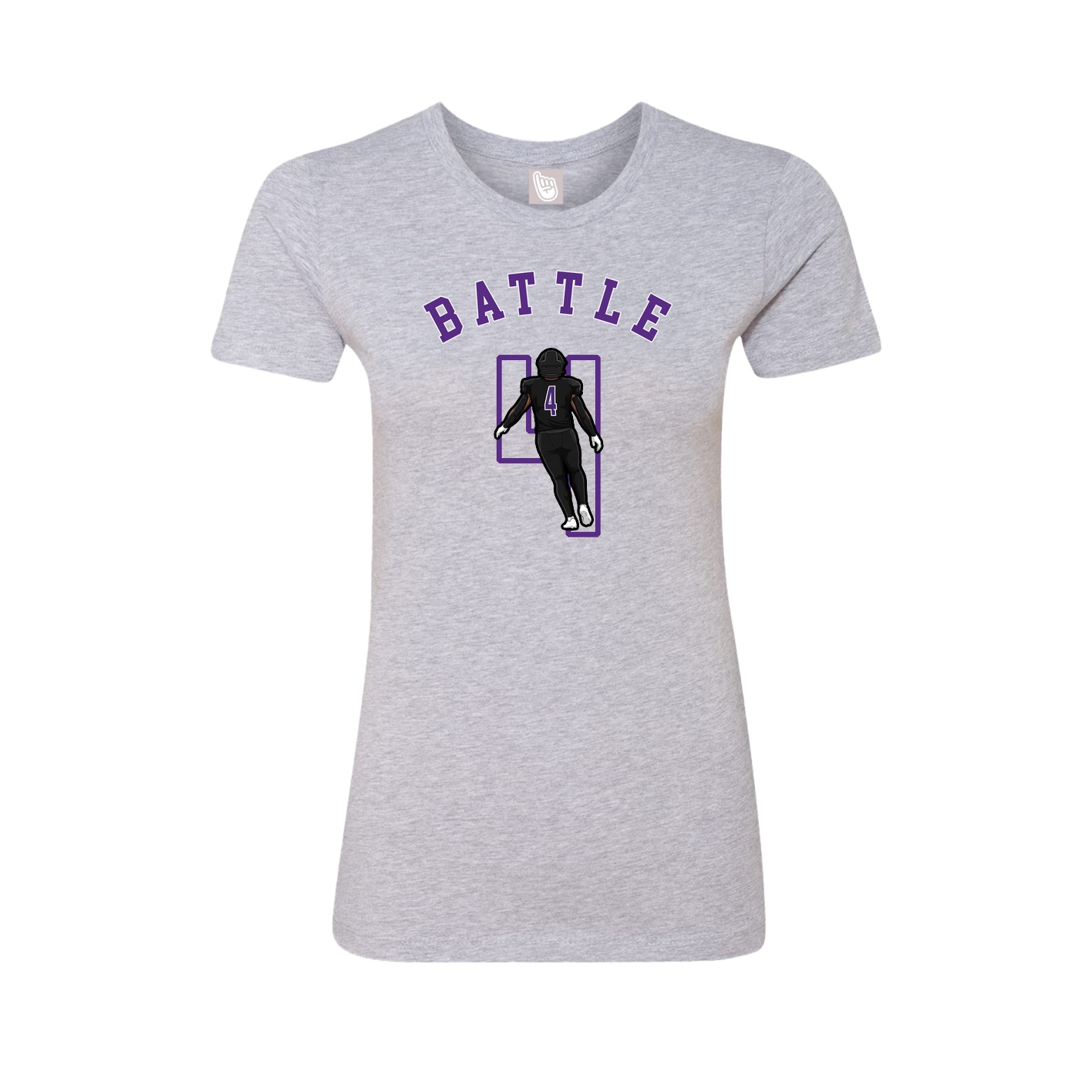 Fitted Women's Tee — Shirsey Arch in Grey