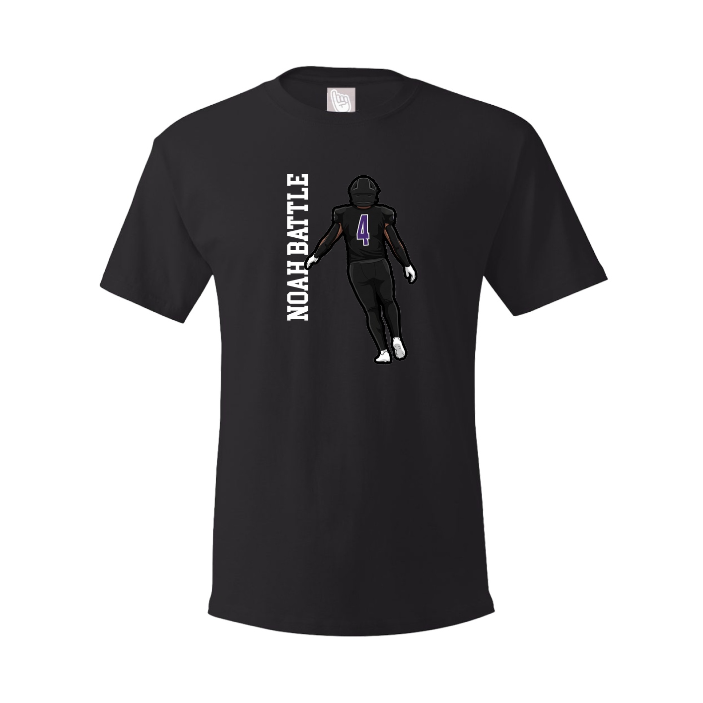 Tee — Name Vertical in Black