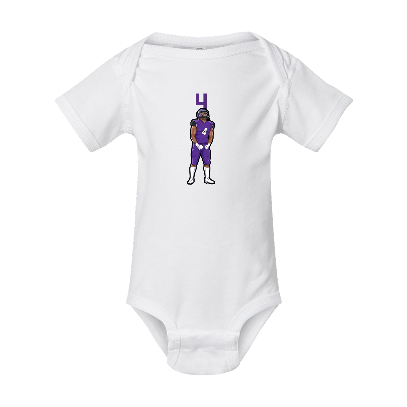Baby Onesie — Number Top in White