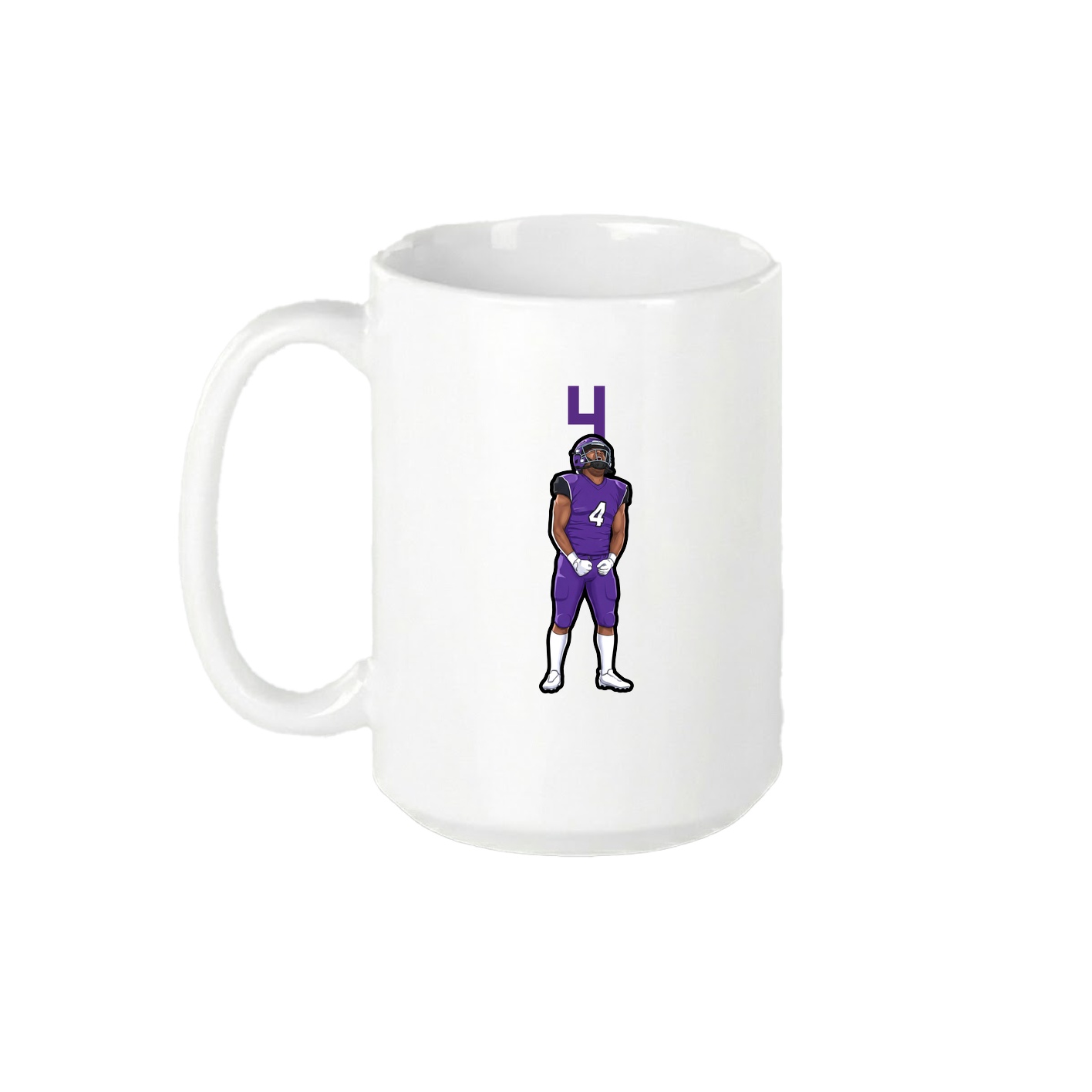 15oz Coffee Mug — Number Top in White