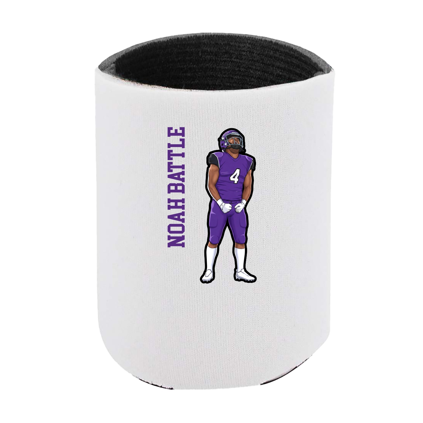 Can Holder — Name Vertical in White