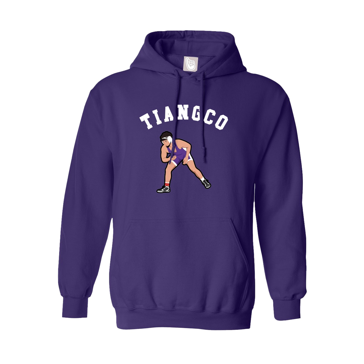 Youth Hoodie — Shirsey Arch in Purple