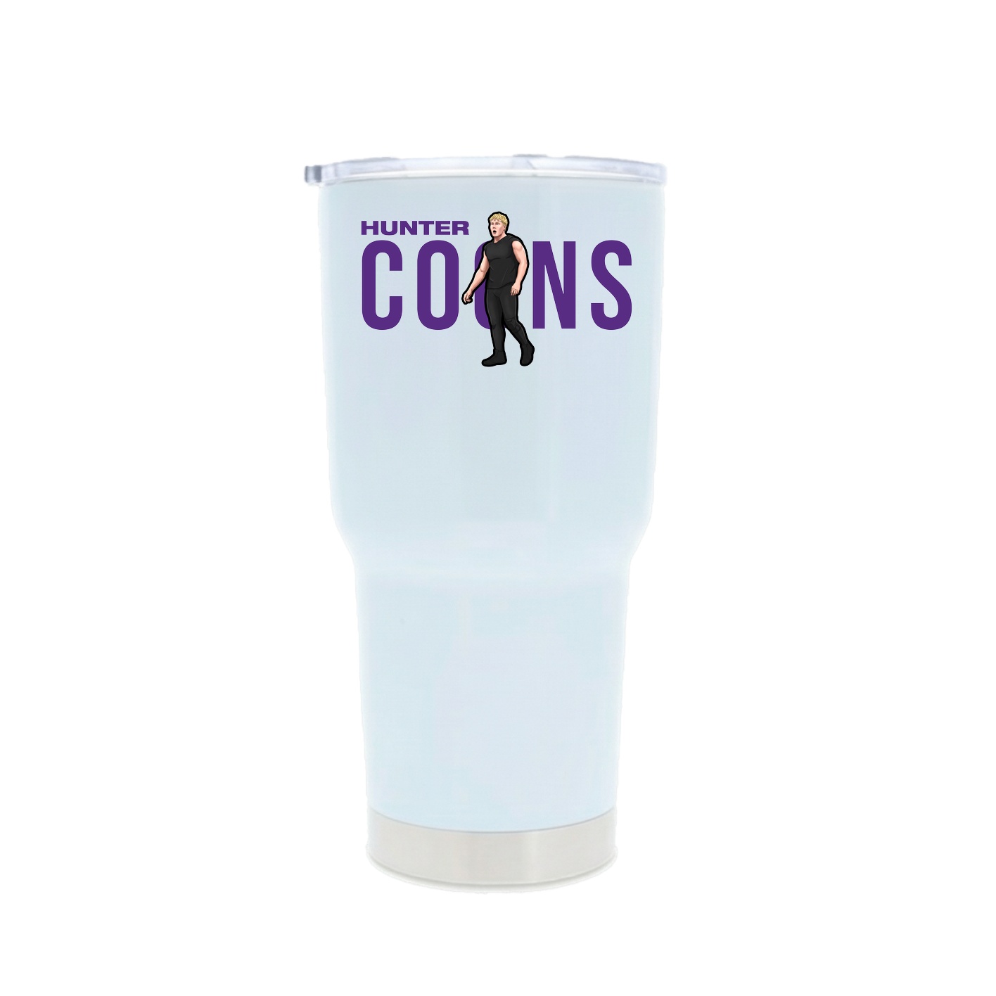 30oz Stainless Steel Tumbler — Player Name in White