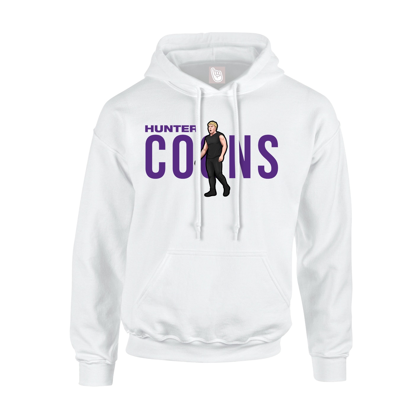 Youth Hoodie — Player Name in White