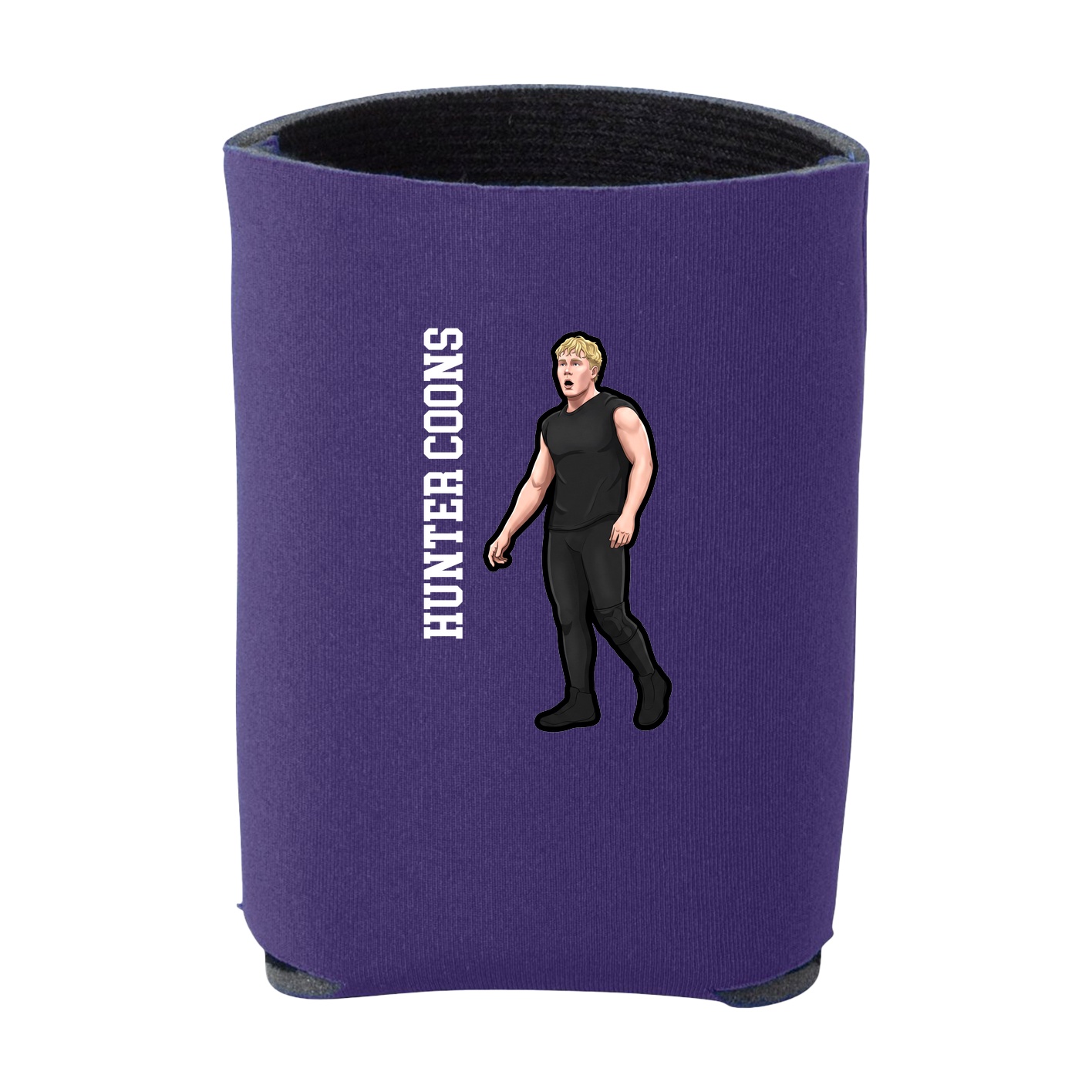 Can Holder — Name Vertical in Purple