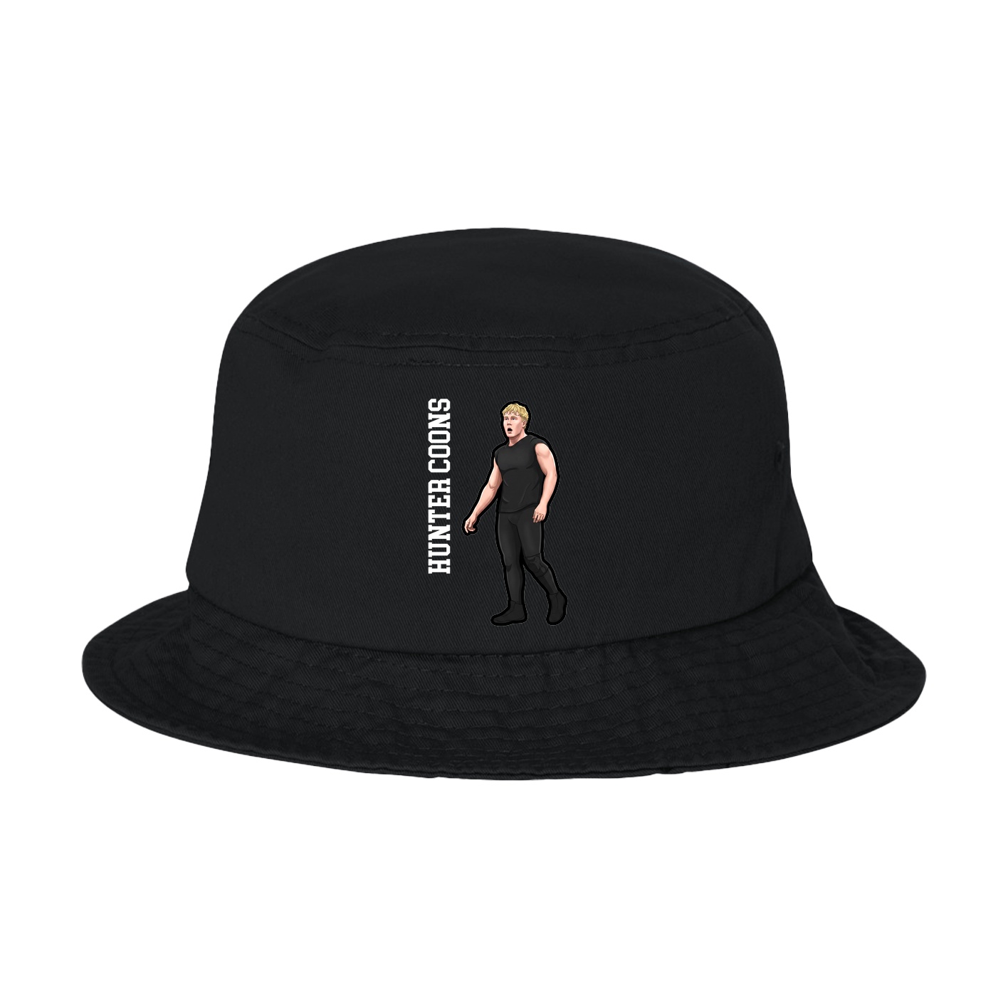 Bucket Cap — Name Vertical in Black