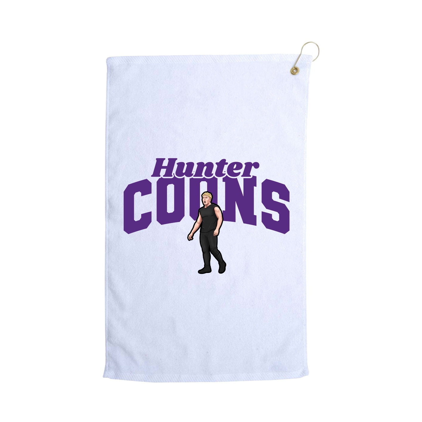 Golf Towel — Signature Arch in White