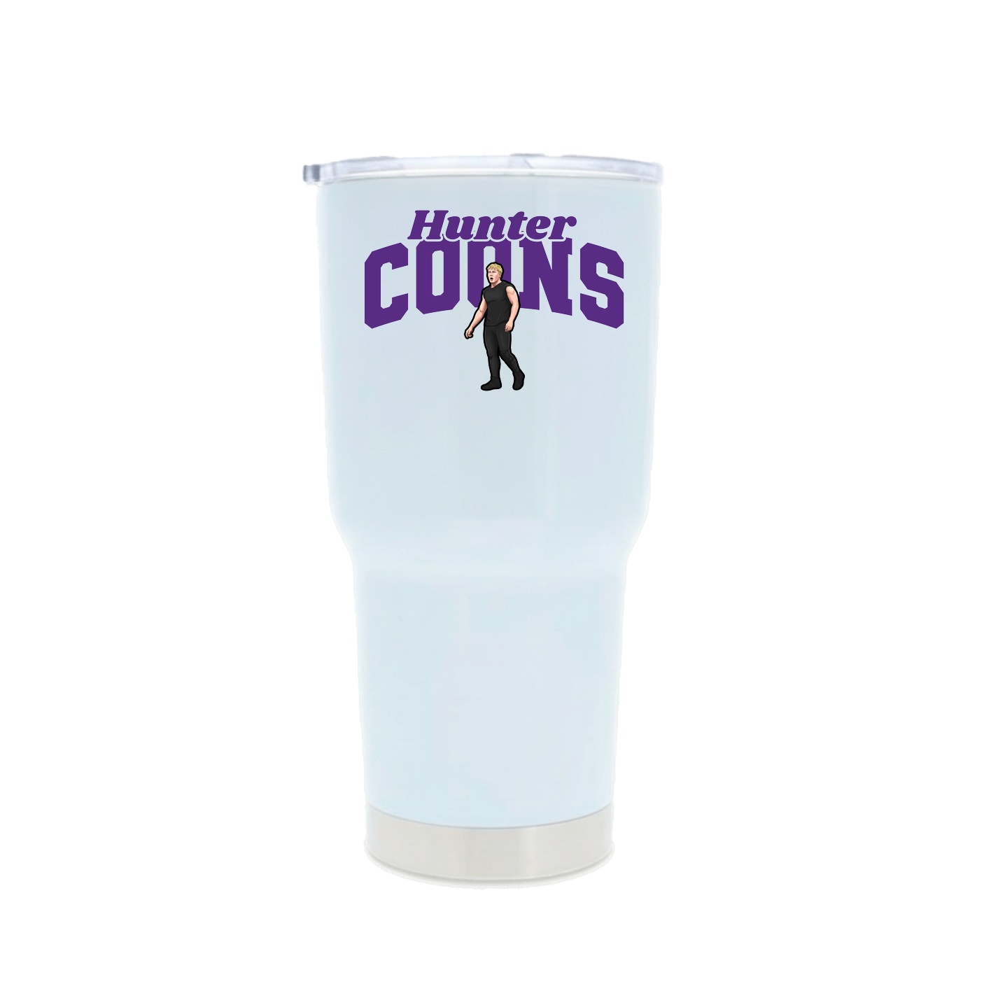 30oz Stainless Steel Tumbler — Signature Arch in White