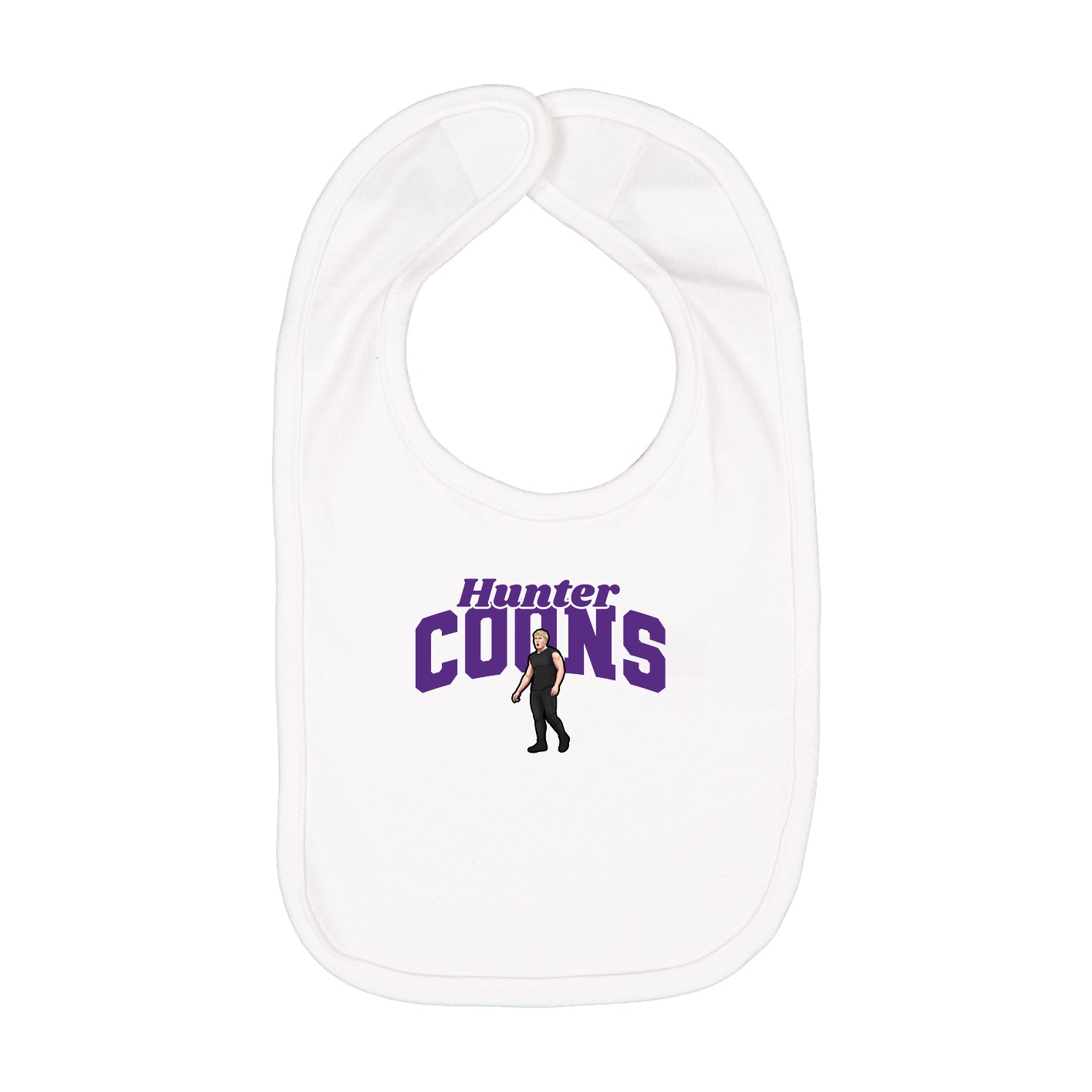 Infant Bib — Signature Arch in White