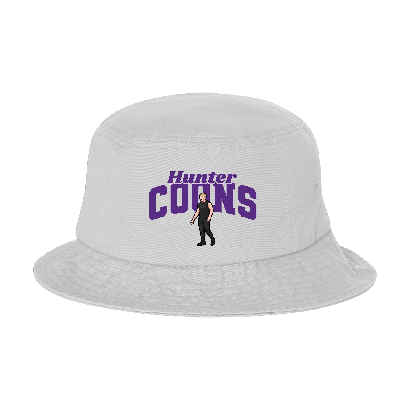 Bucket Cap — Signature Arch in White