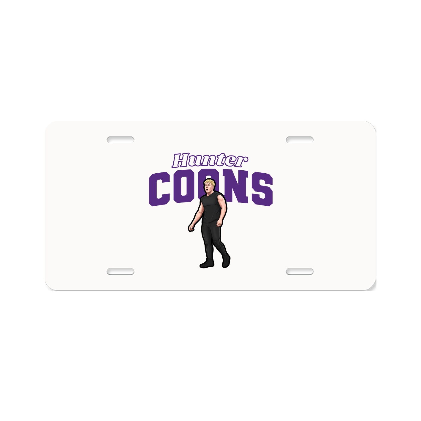 License Plate — Name Arch in Classic