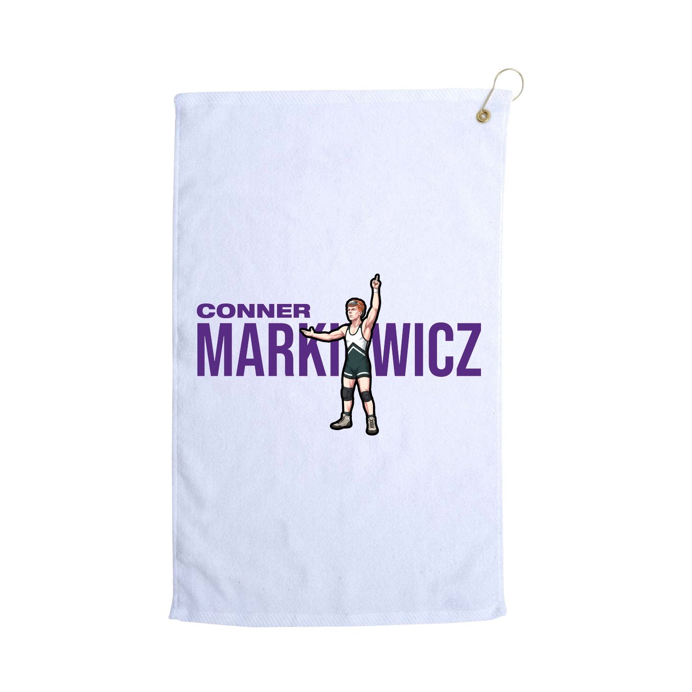 Golf Towel — Player Name in White