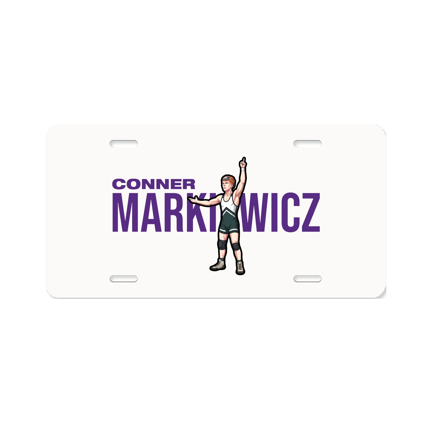 License Plate — Player Name in Classic