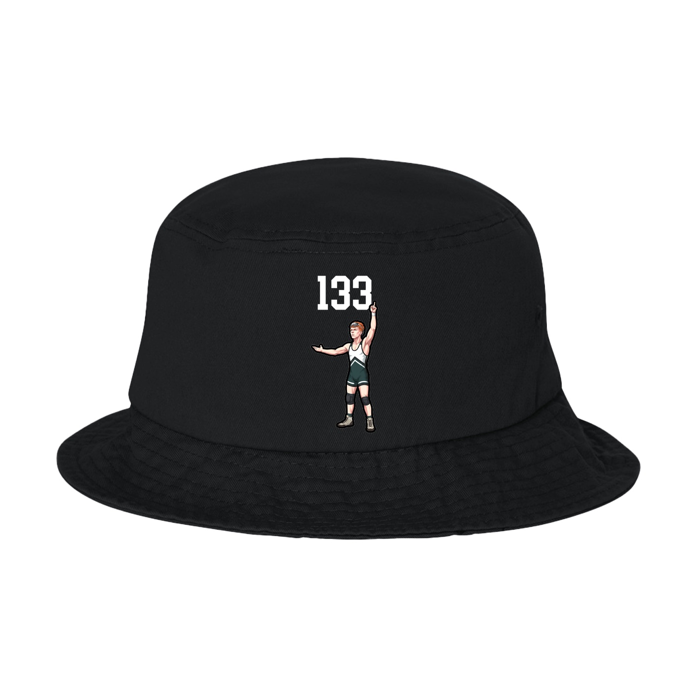 Bucket Cap — Number Top in Black