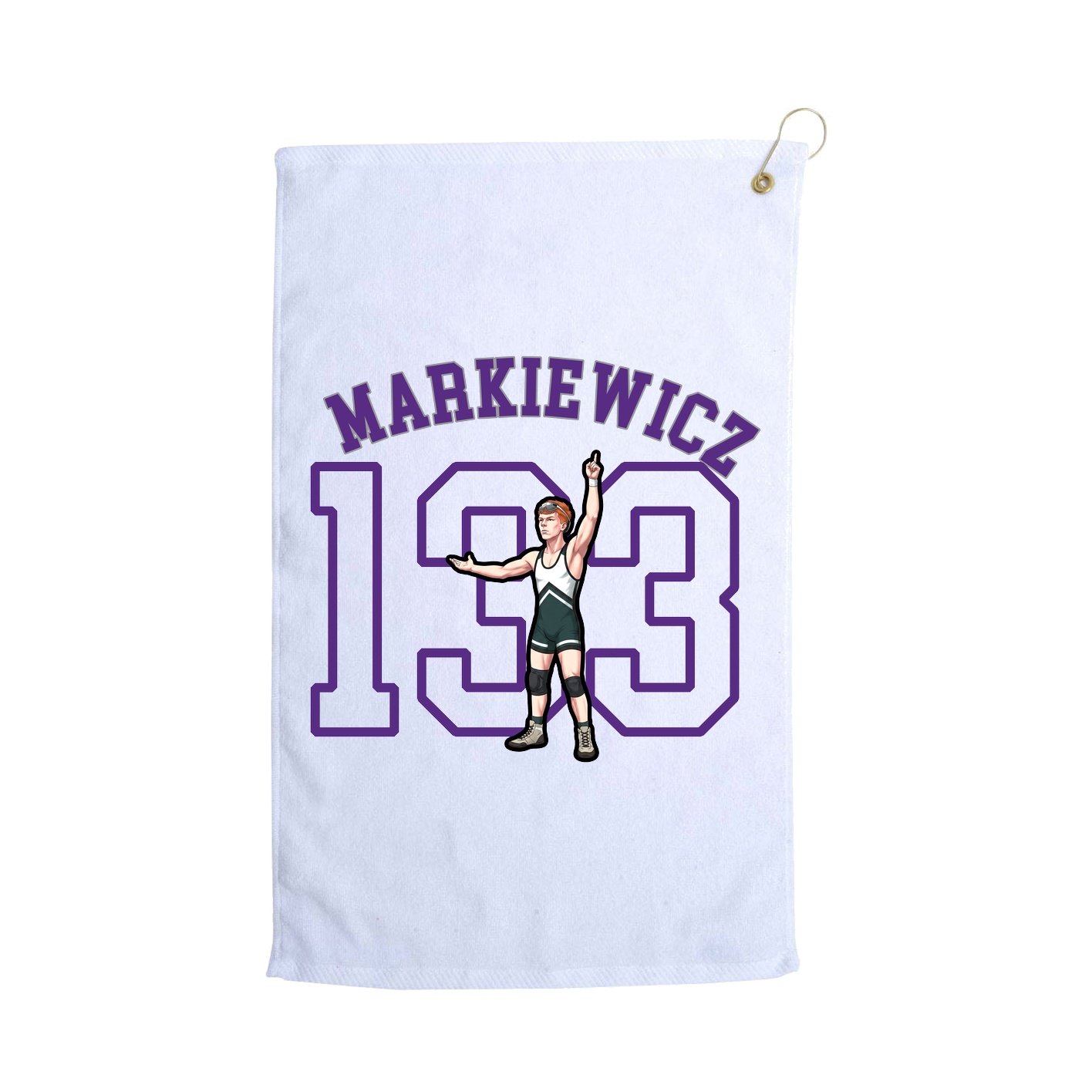 Golf Towel — Shirsey Arch in White