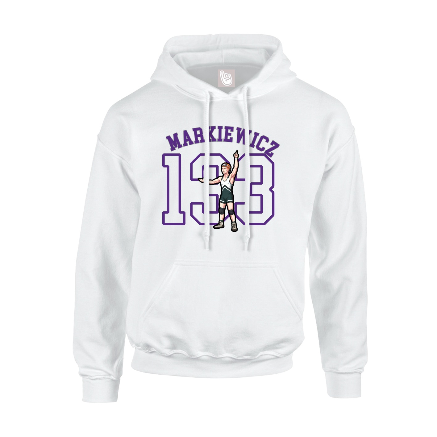 Youth Hoodie — Shirsey Arch in White