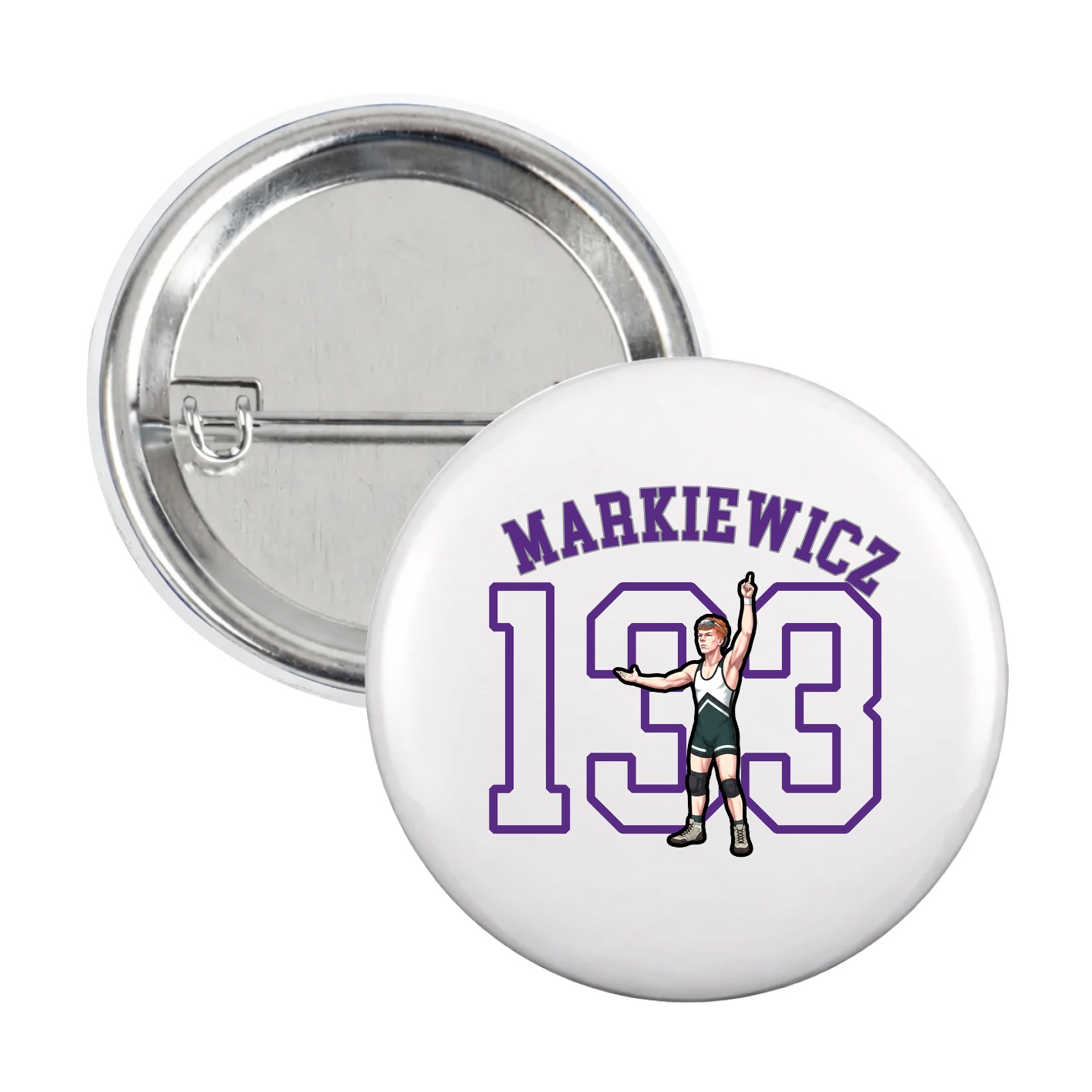 Game Day Button — Shirsey Arch in White