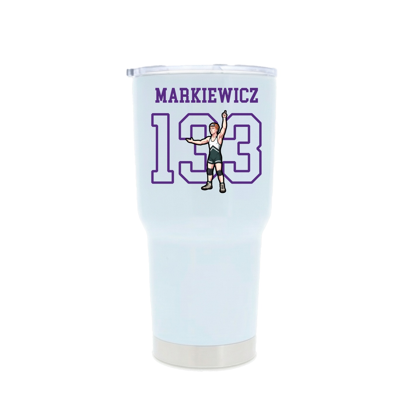 30oz Stainless Steel Tumbler — Shirsey in White