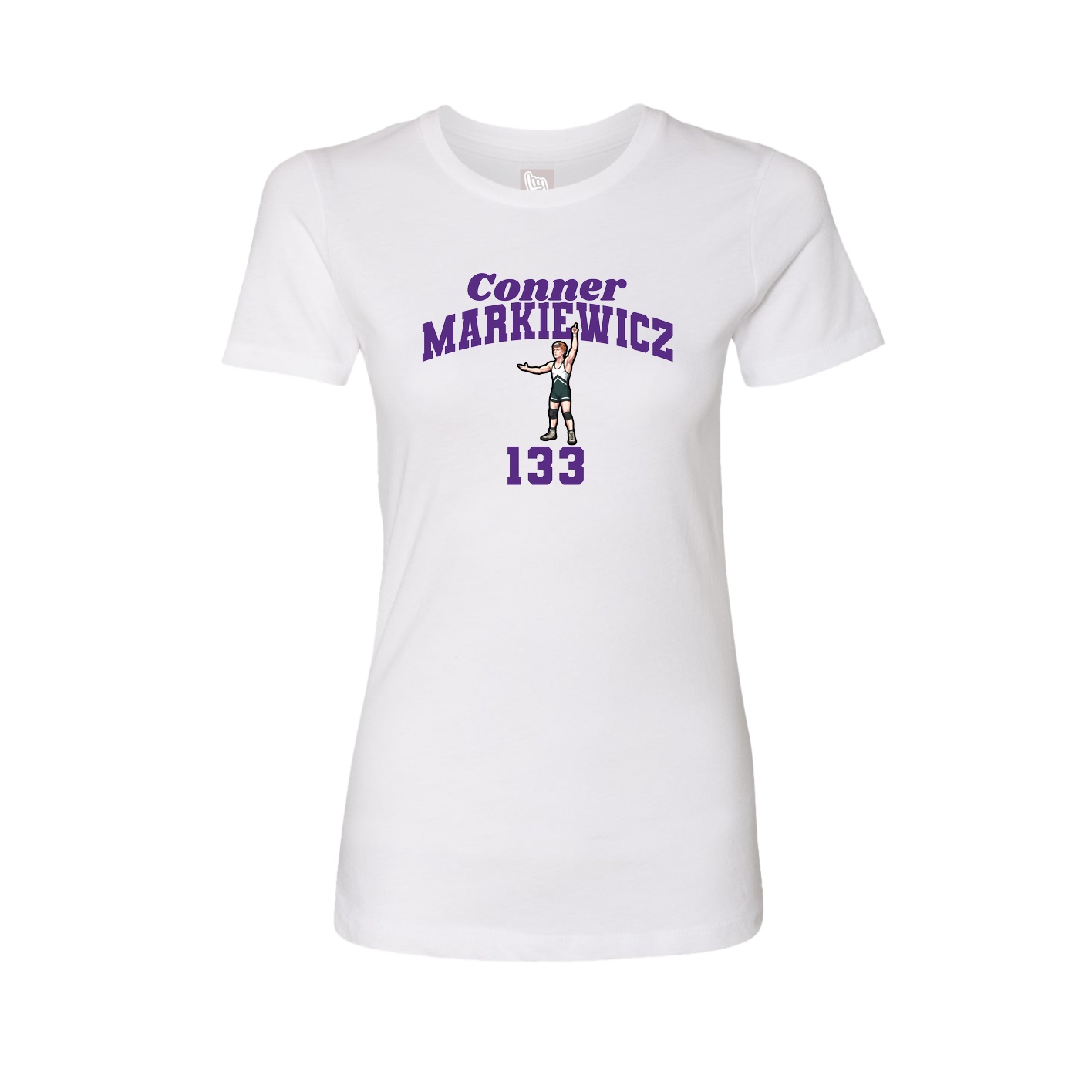 Womens Tee — Signature Arch in White