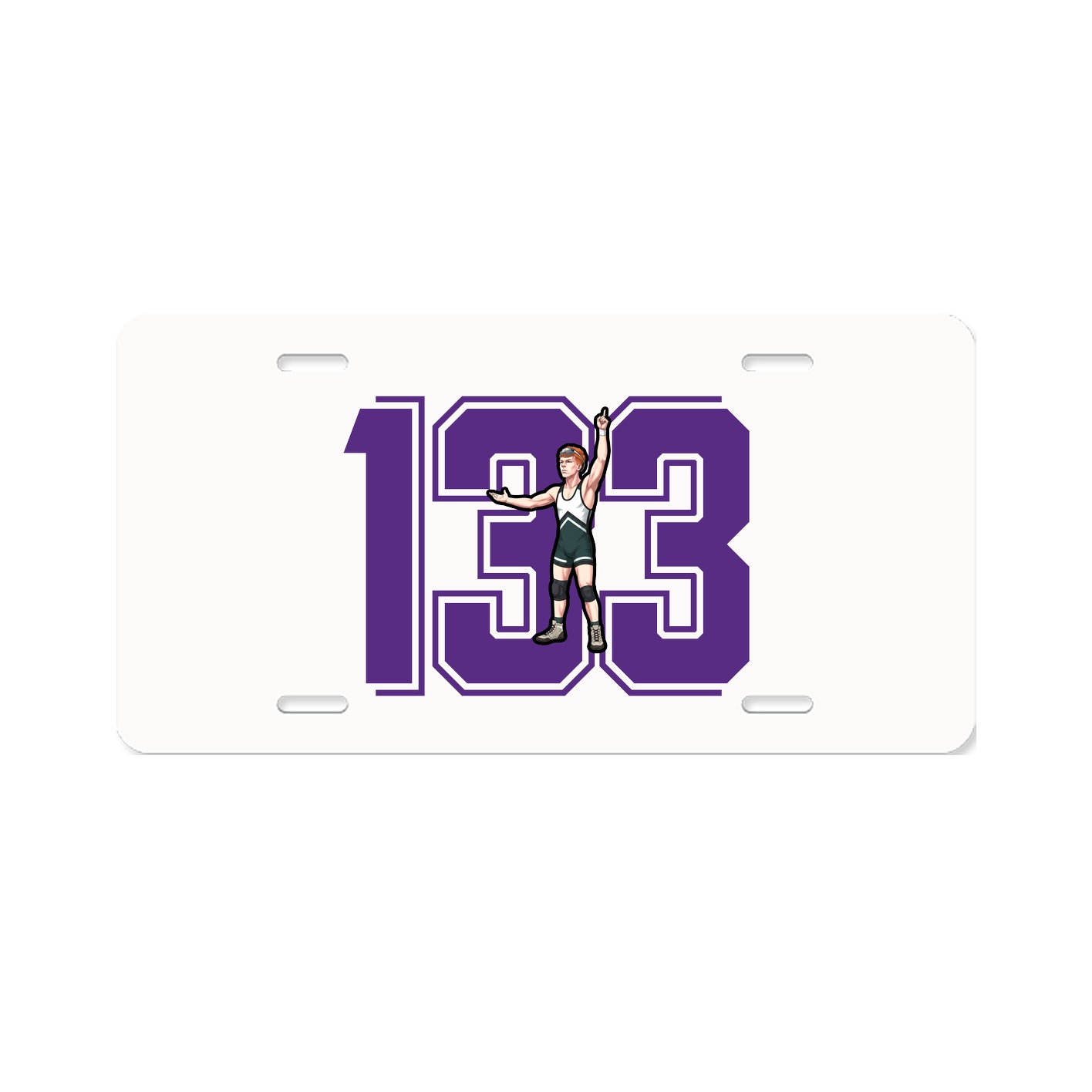 License Plate — Number in Classic