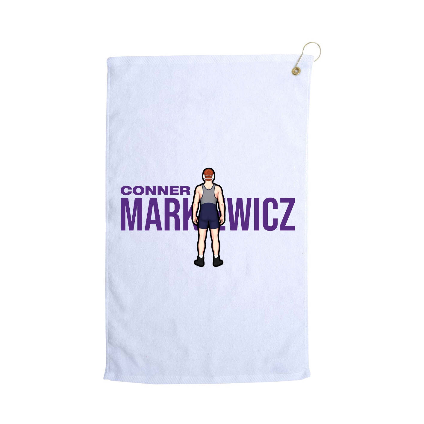 Golf Towel — Player Name in White
