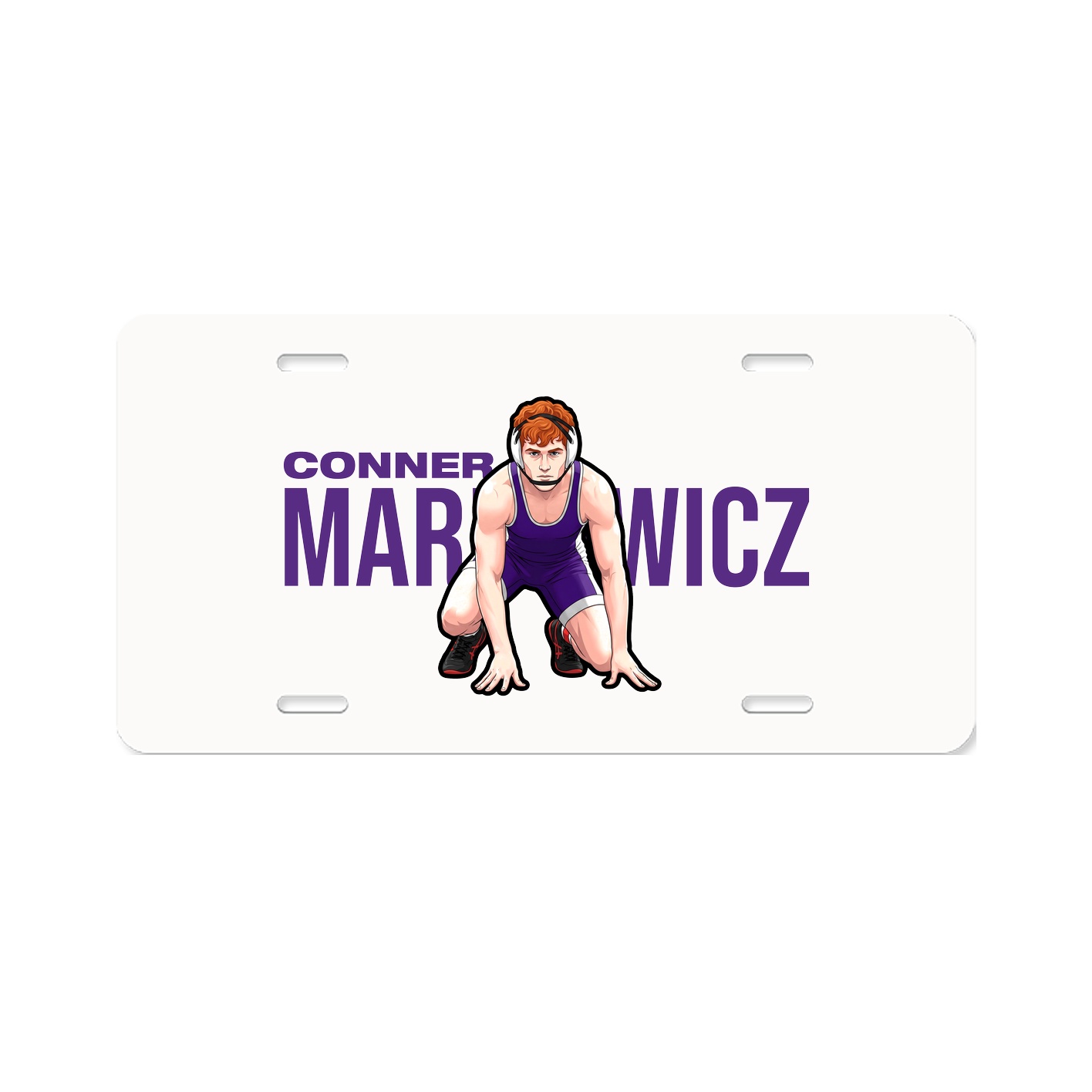 License Plate — Player Name in Classic