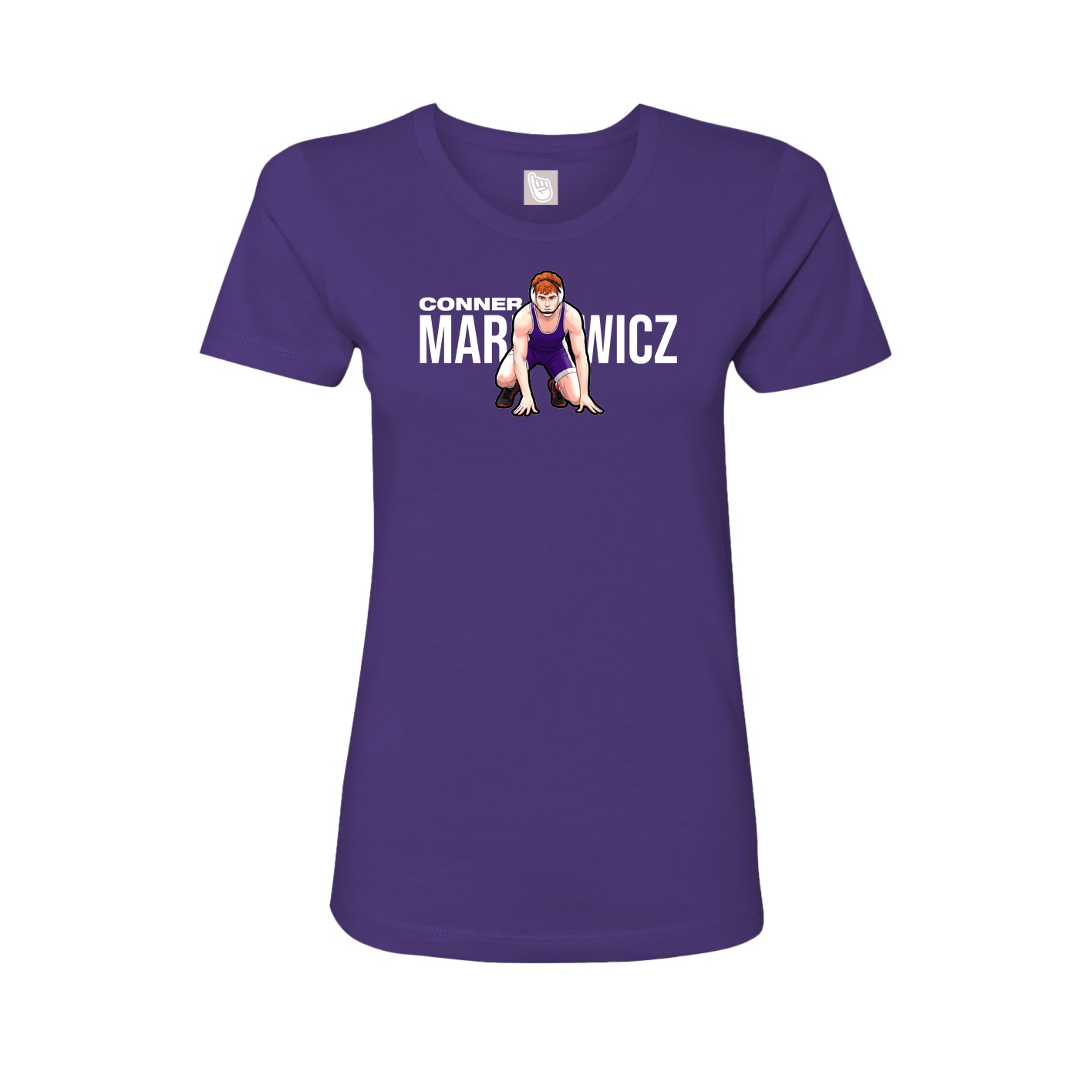 Womens Tee — Player Name in Purple