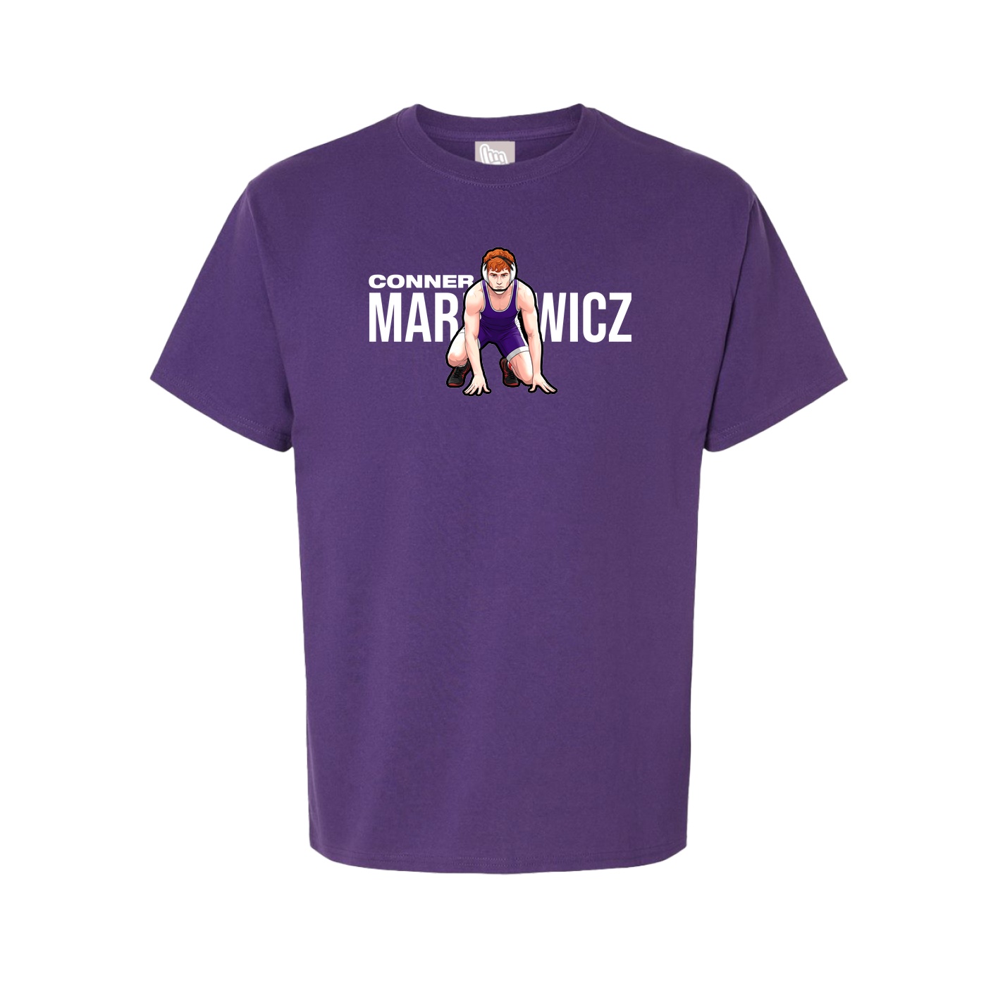 Youth Tee — Player Name in Purple