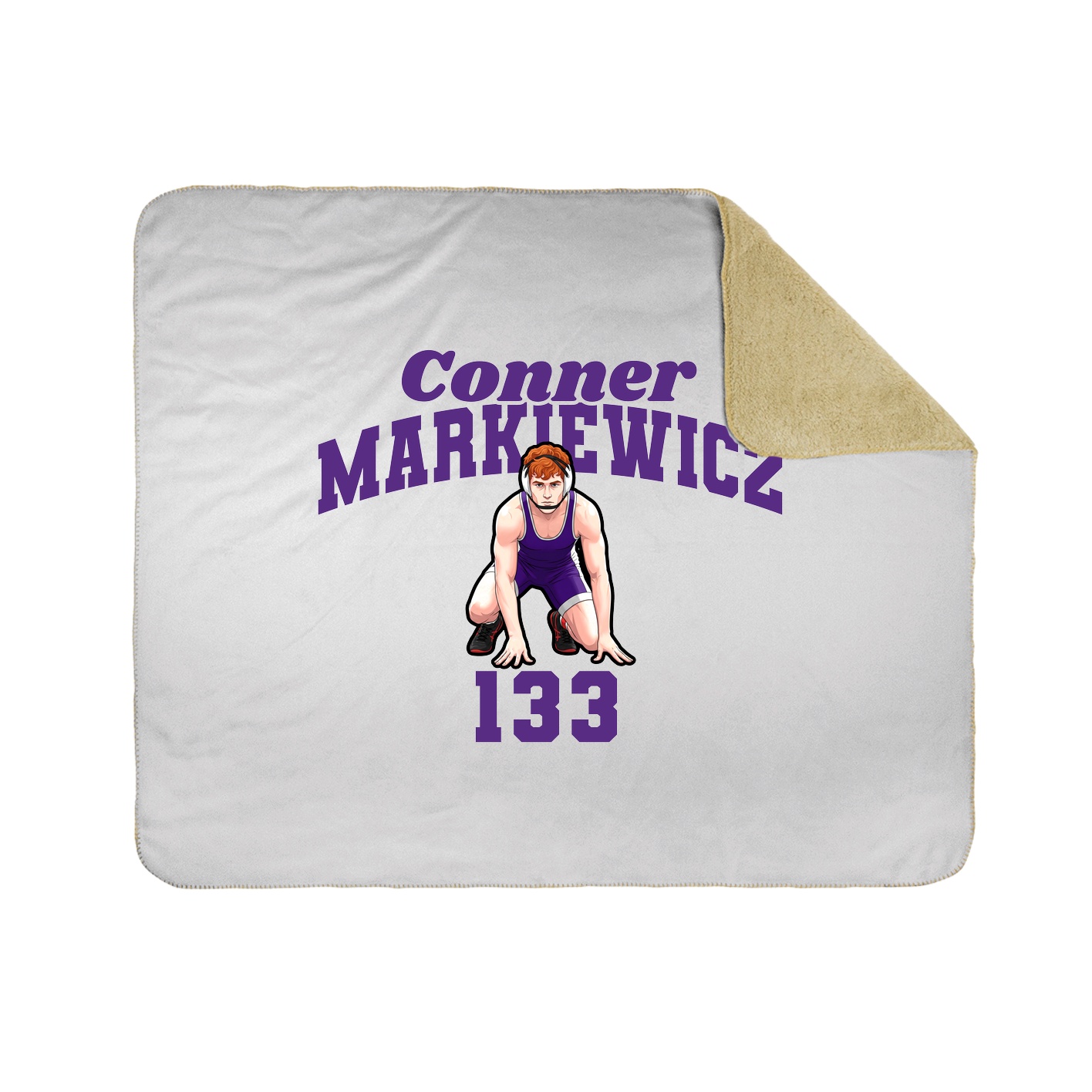 Throw Blanket — Signature Arch in White
