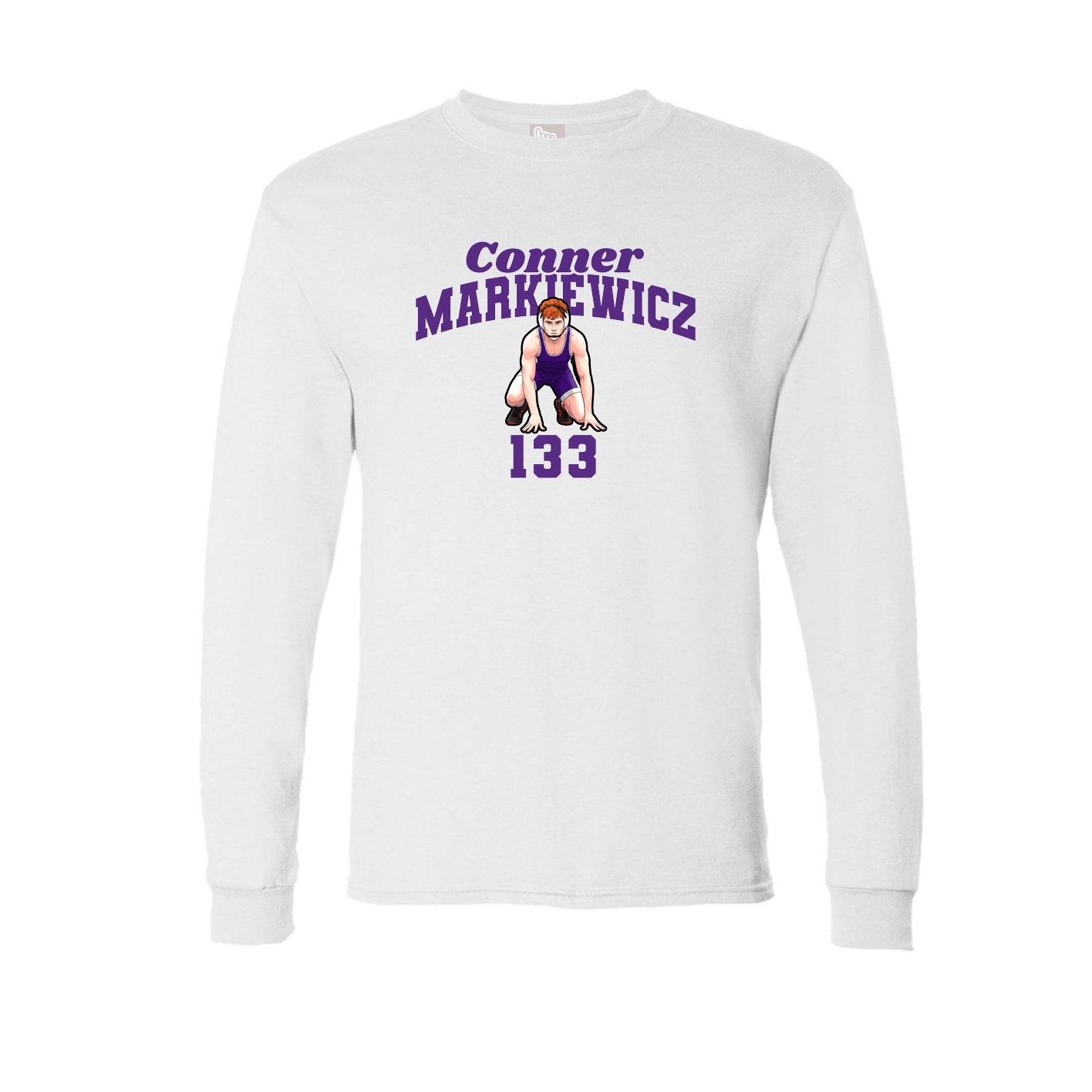 Long Sleeve Tee — Signature Arch in White