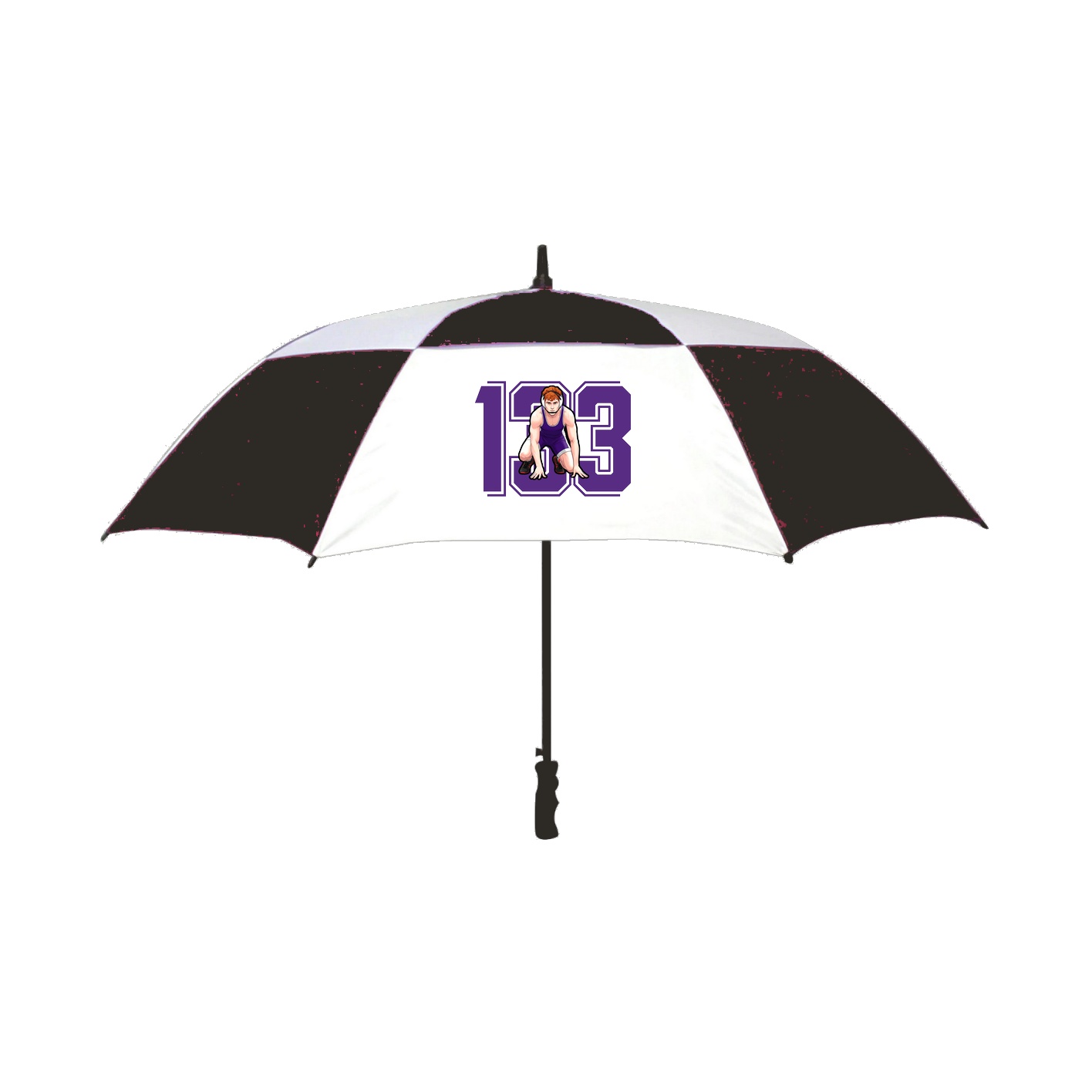 Golf Umbrella — Number in Black