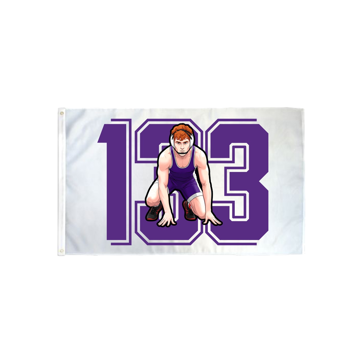 3x5 Flag — Number in Classic