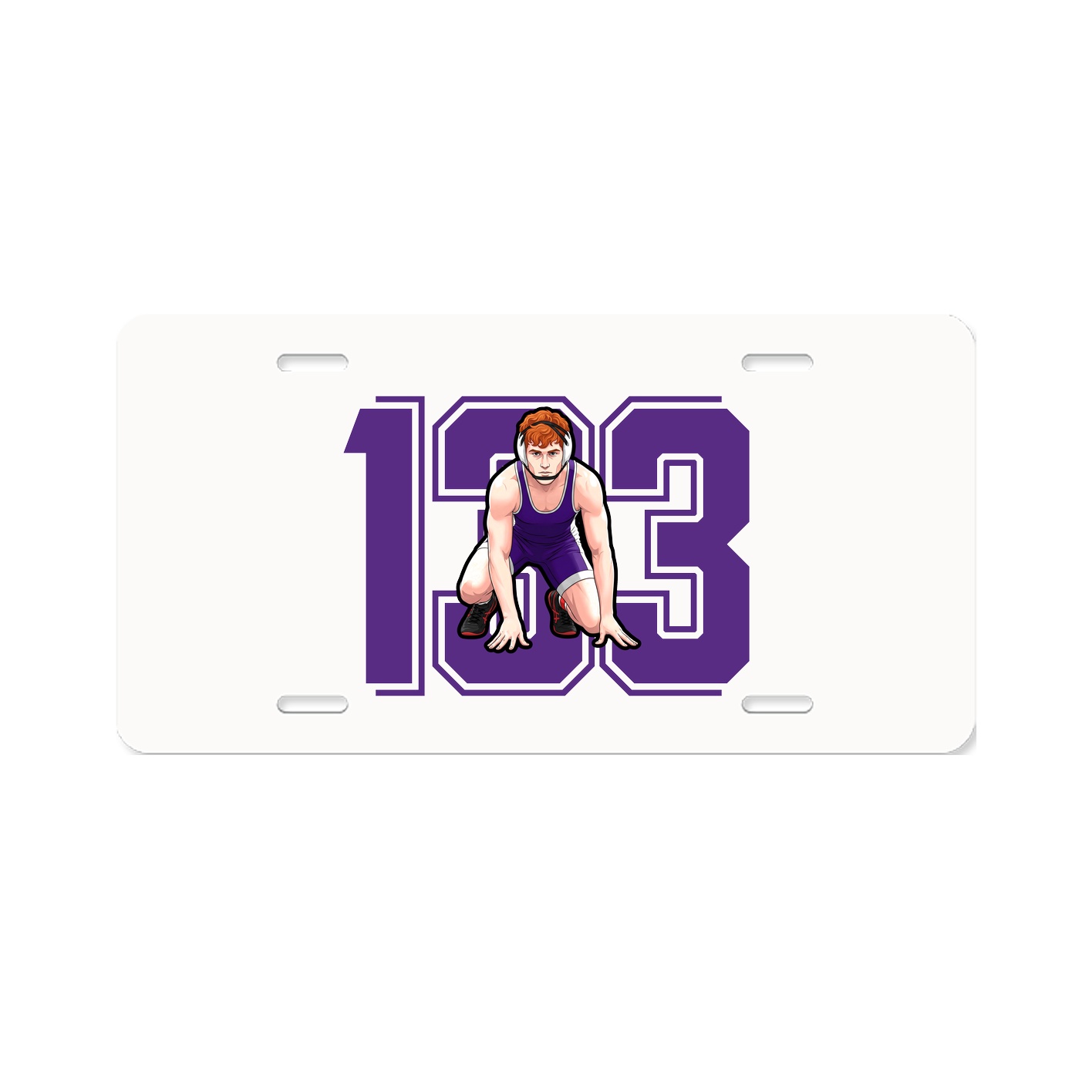License Plate — Number in Classic