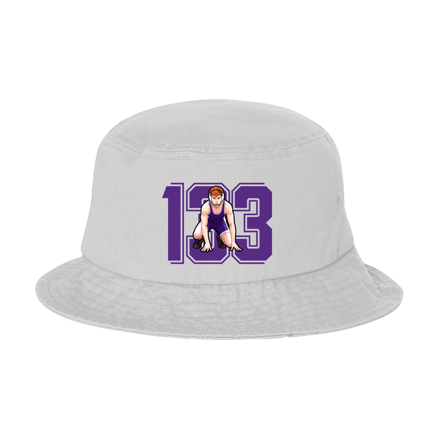 Bucket Cap — Number in White