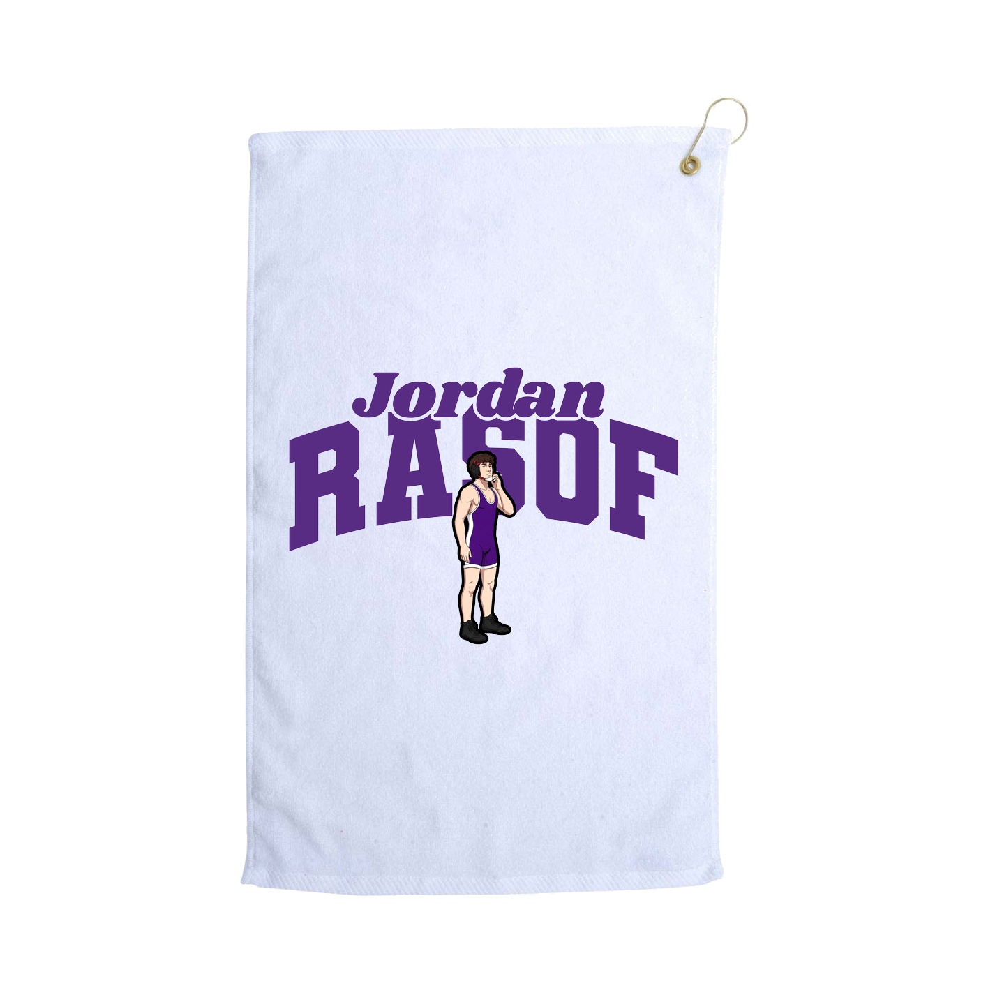 Golf Towel — Signature Arch in White