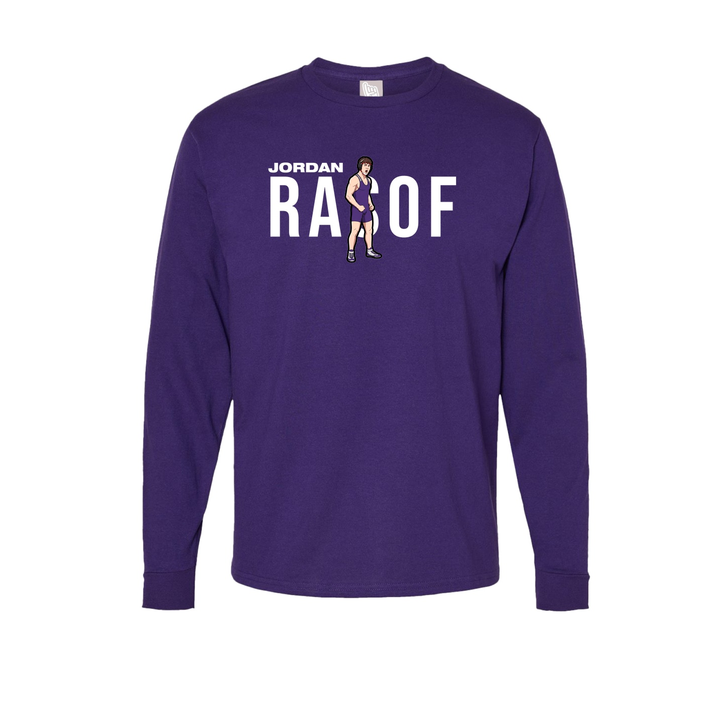Long Sleeve Tee — Player Name in Purple