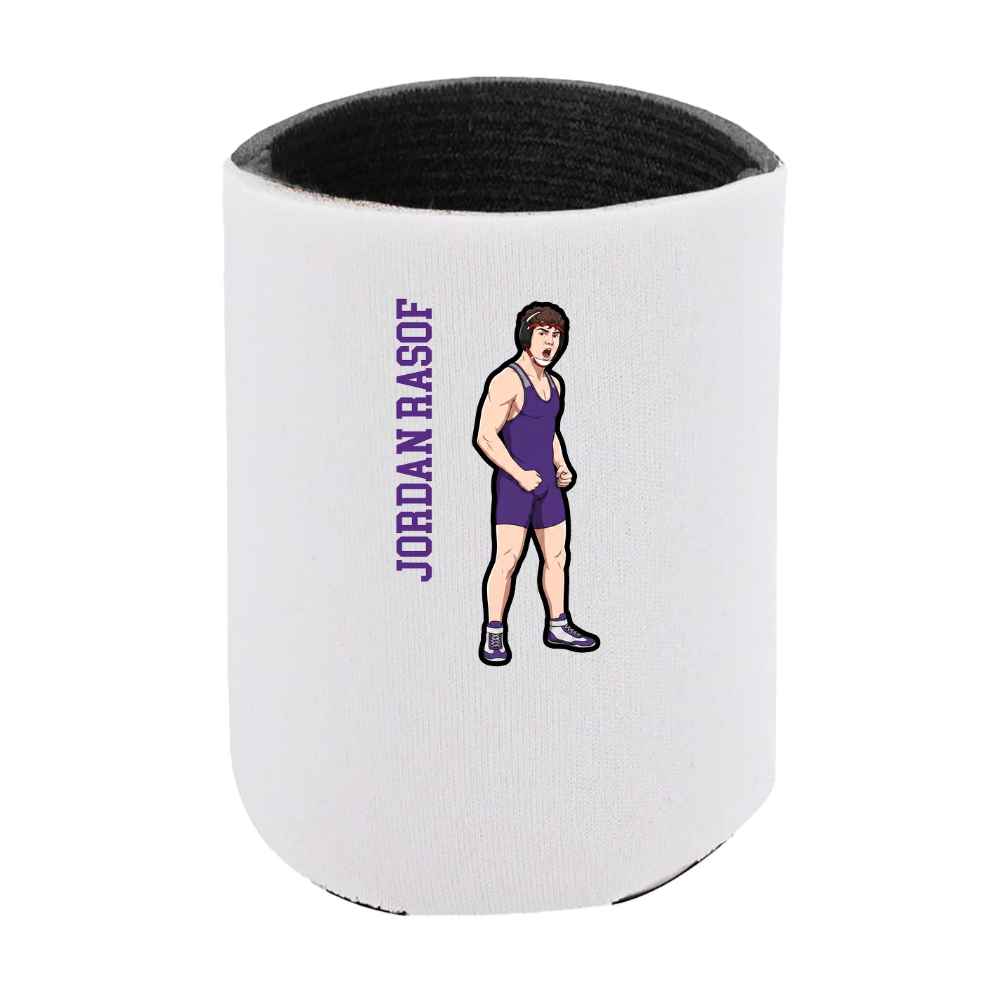 Can Holder — Name Vertical in White