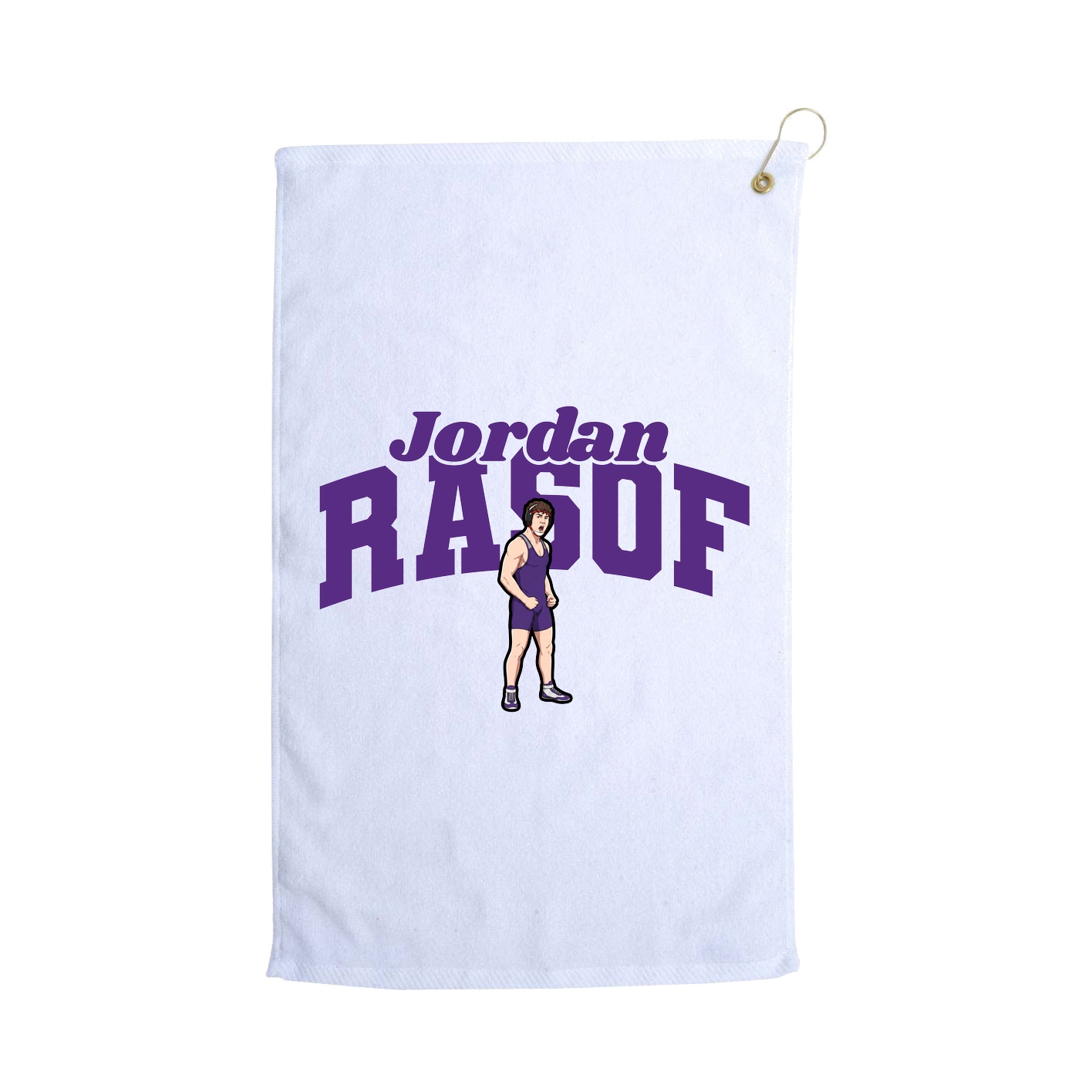 Golf Towel — Signature Arch in White