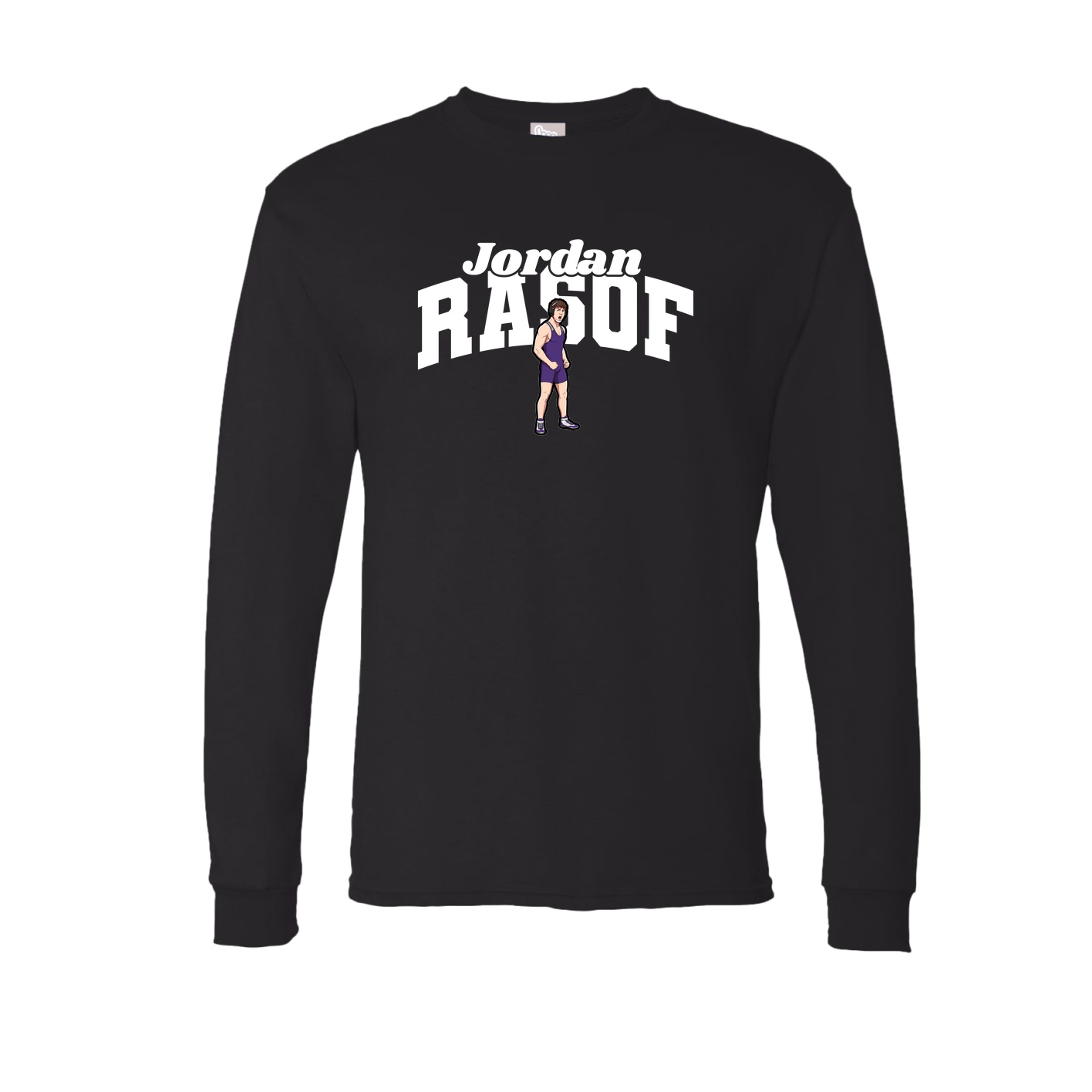 Long Sleeve Tee — Signature Arch in Black